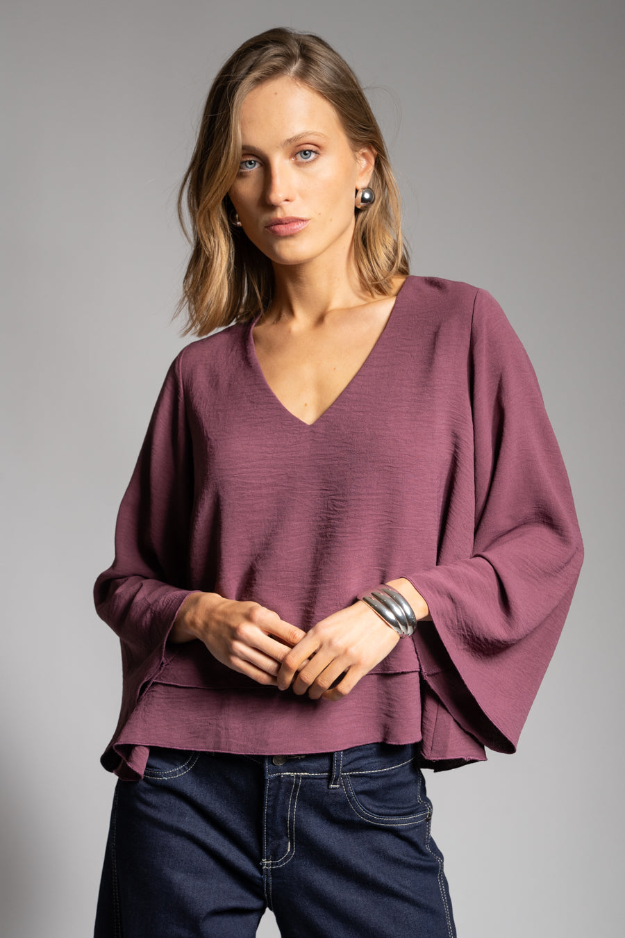 BLUSA ADRIANA burdeo