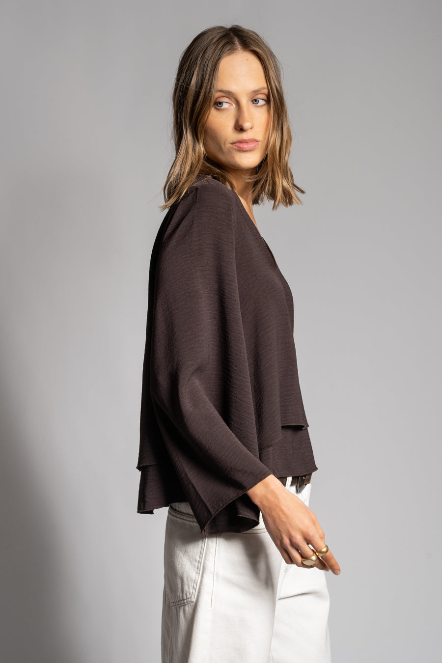 BLUSA ADRIANA café
