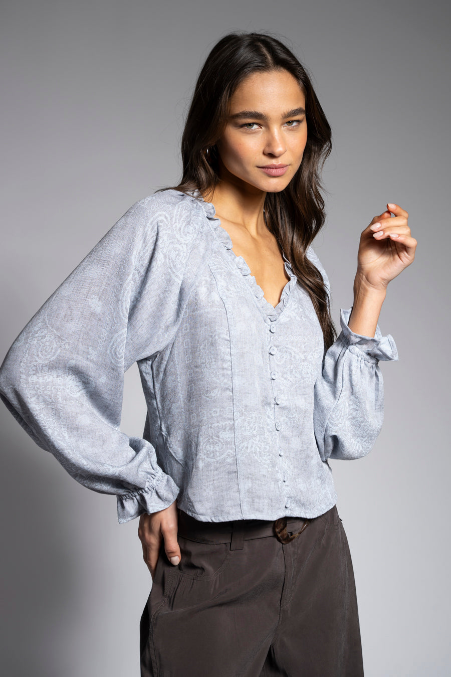 BLUSA ISABEAU celeste
