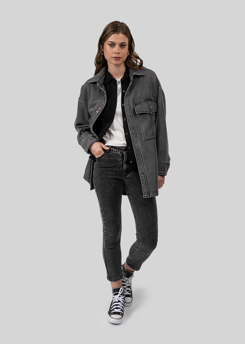 JEANS SOFIA Pitillo gris