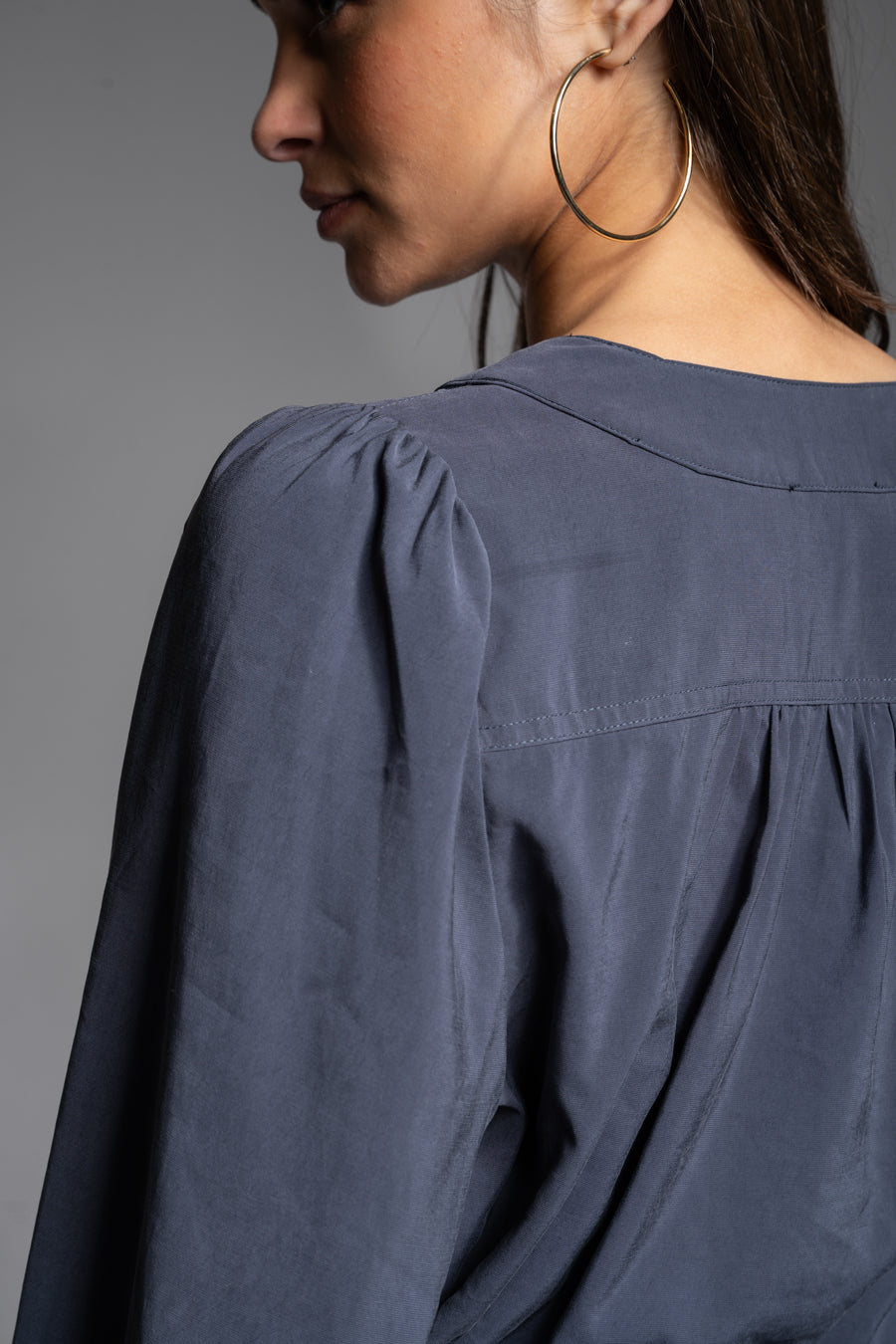 BLUSA IVOIRE azul marino