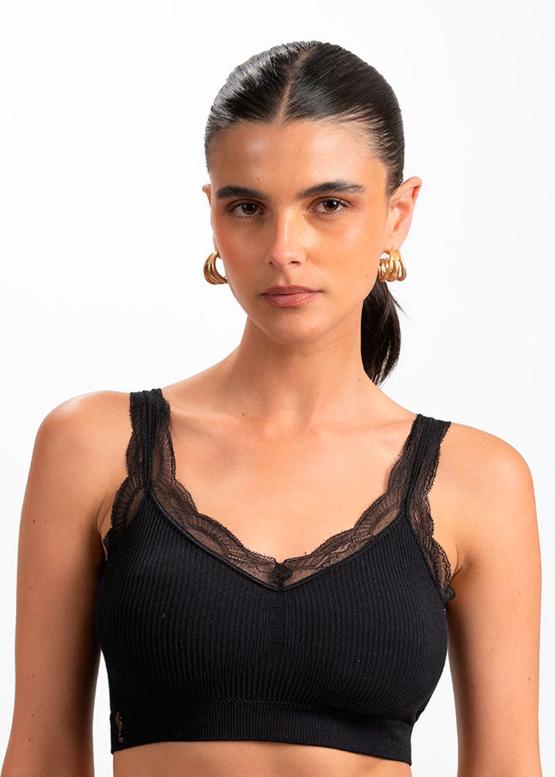BRALETTE ORQUÍDEA negro