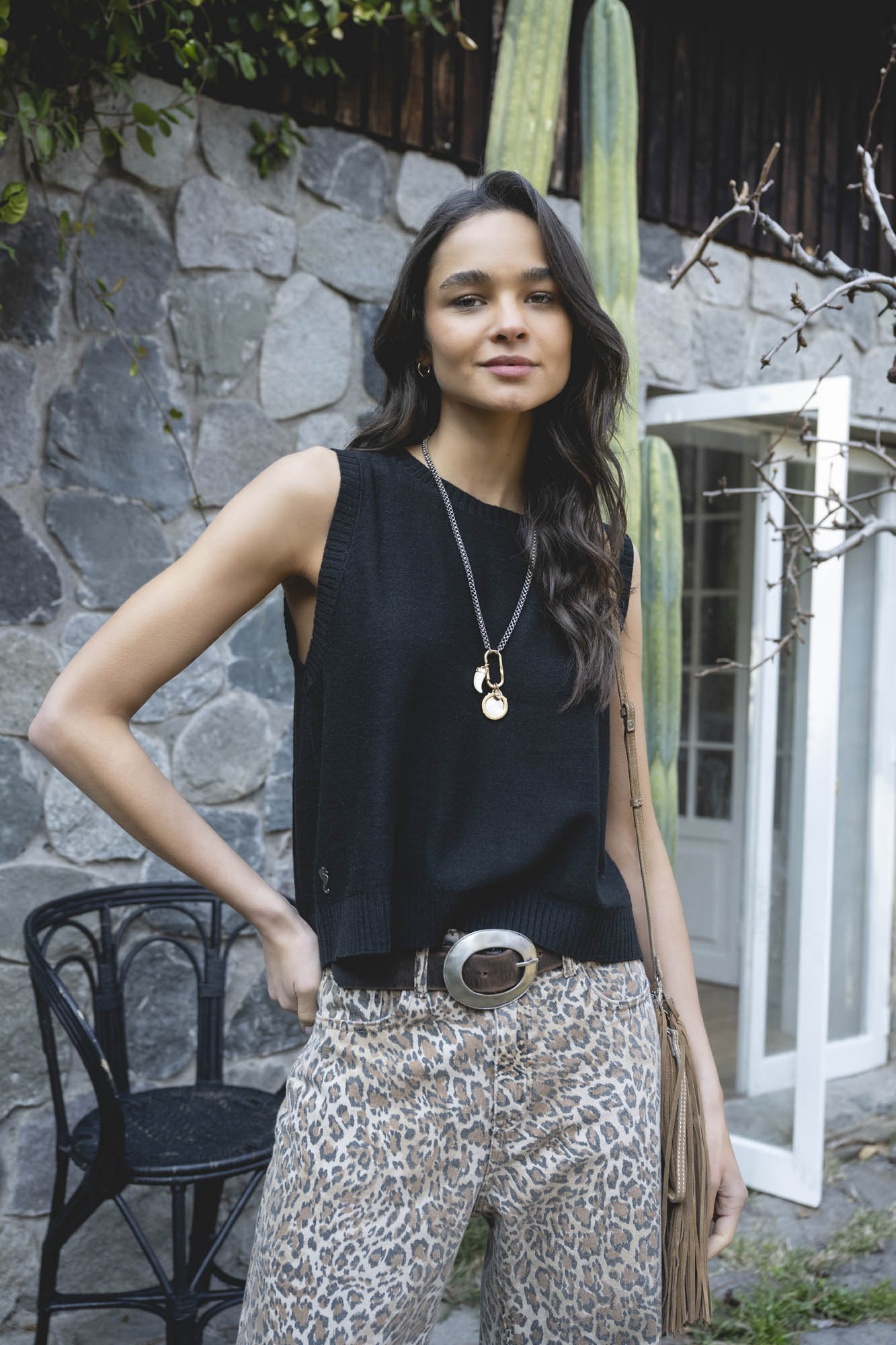 CHALECO VEST OLIE negro