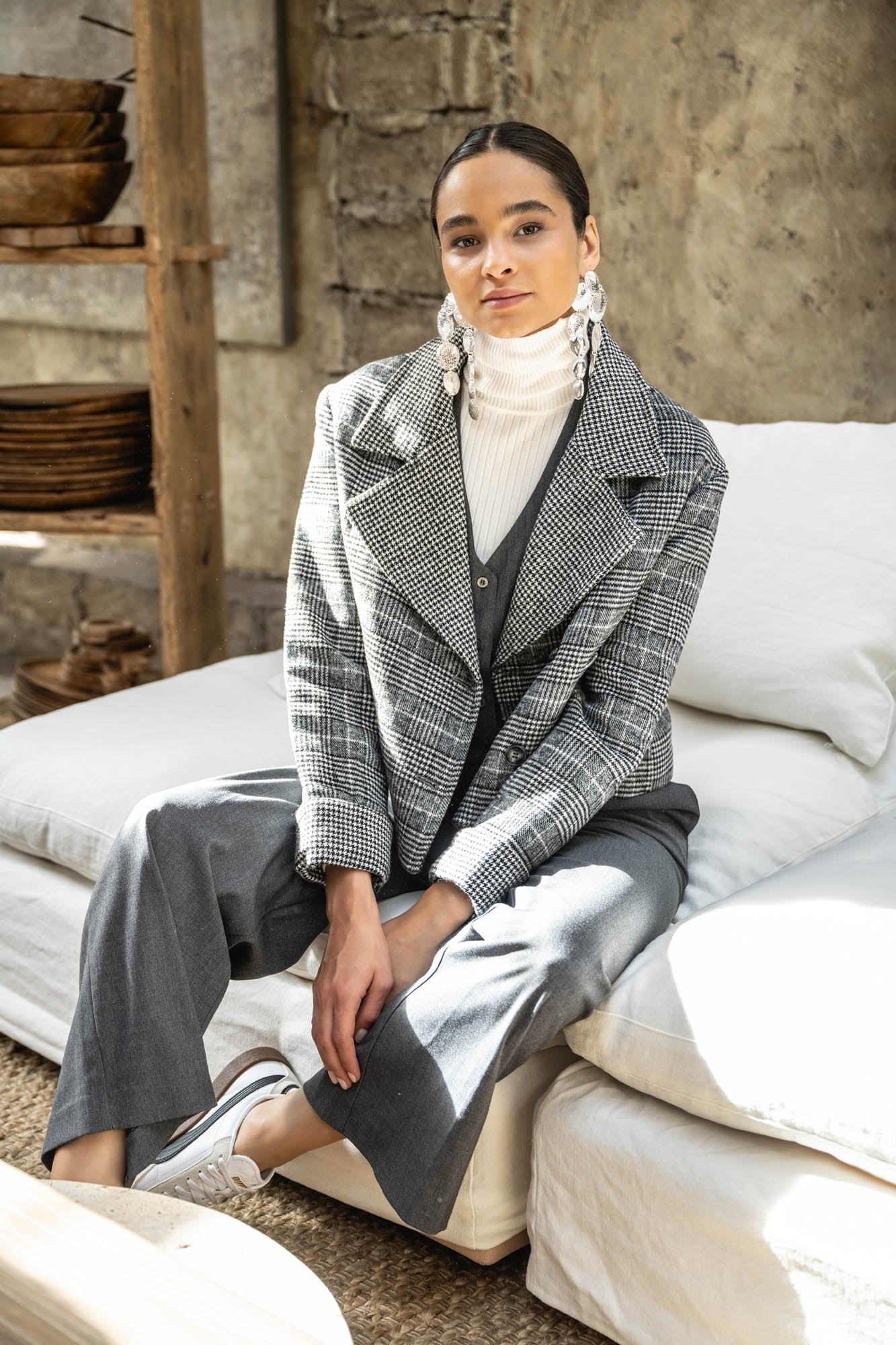 CHAQUETA ALINA gris oscuro