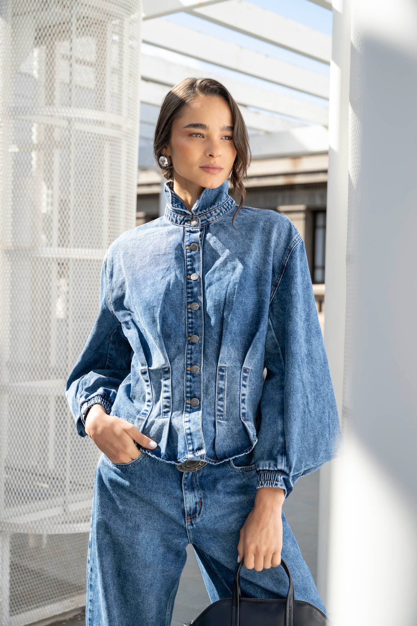 CHAQUETA MARTINA celeste