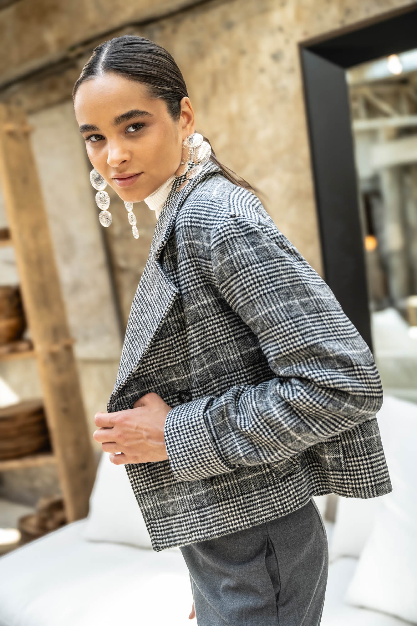 CHAQUETA ALINA gris oscuro