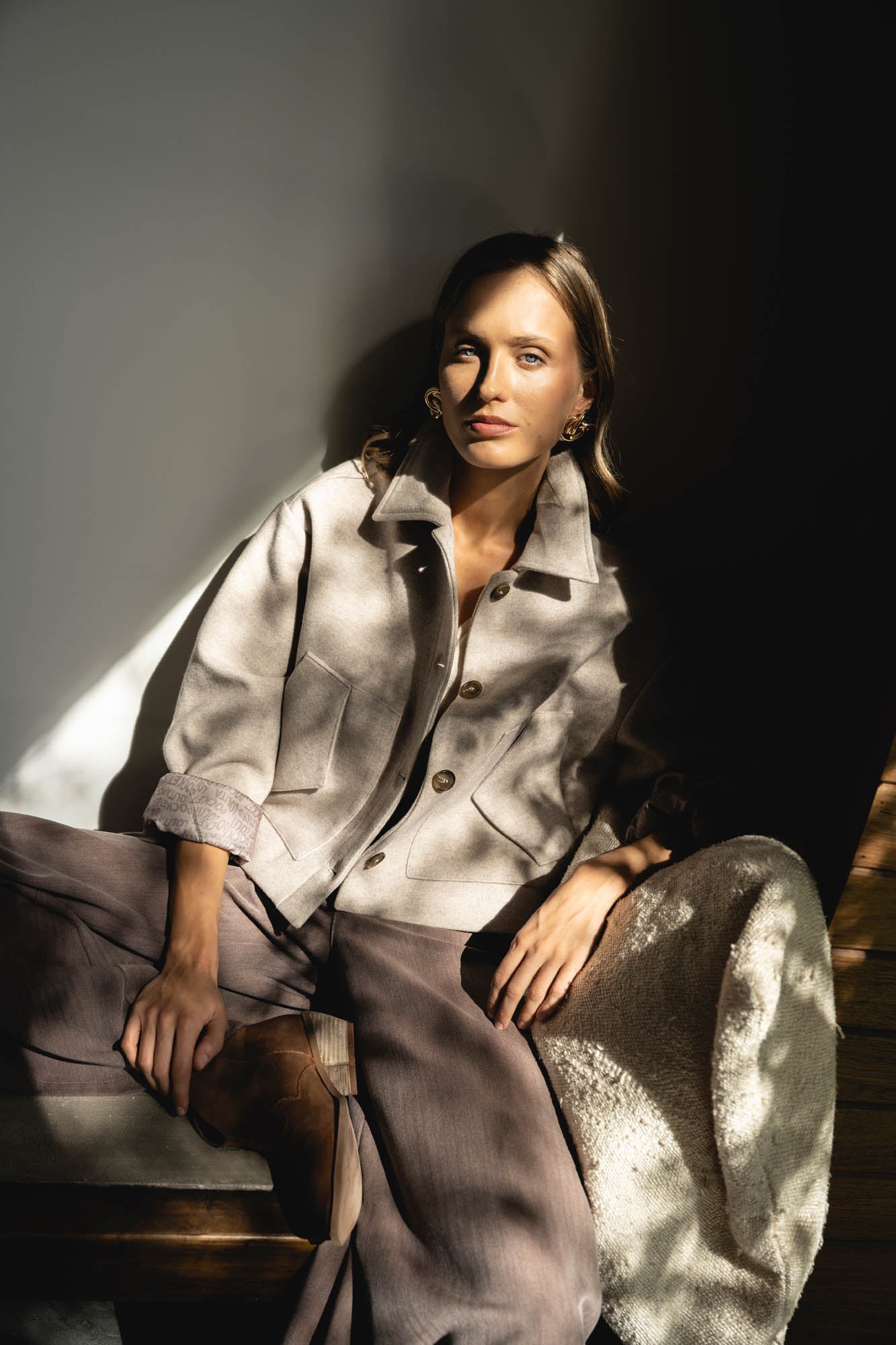 CHAQUETA AMAYA beige