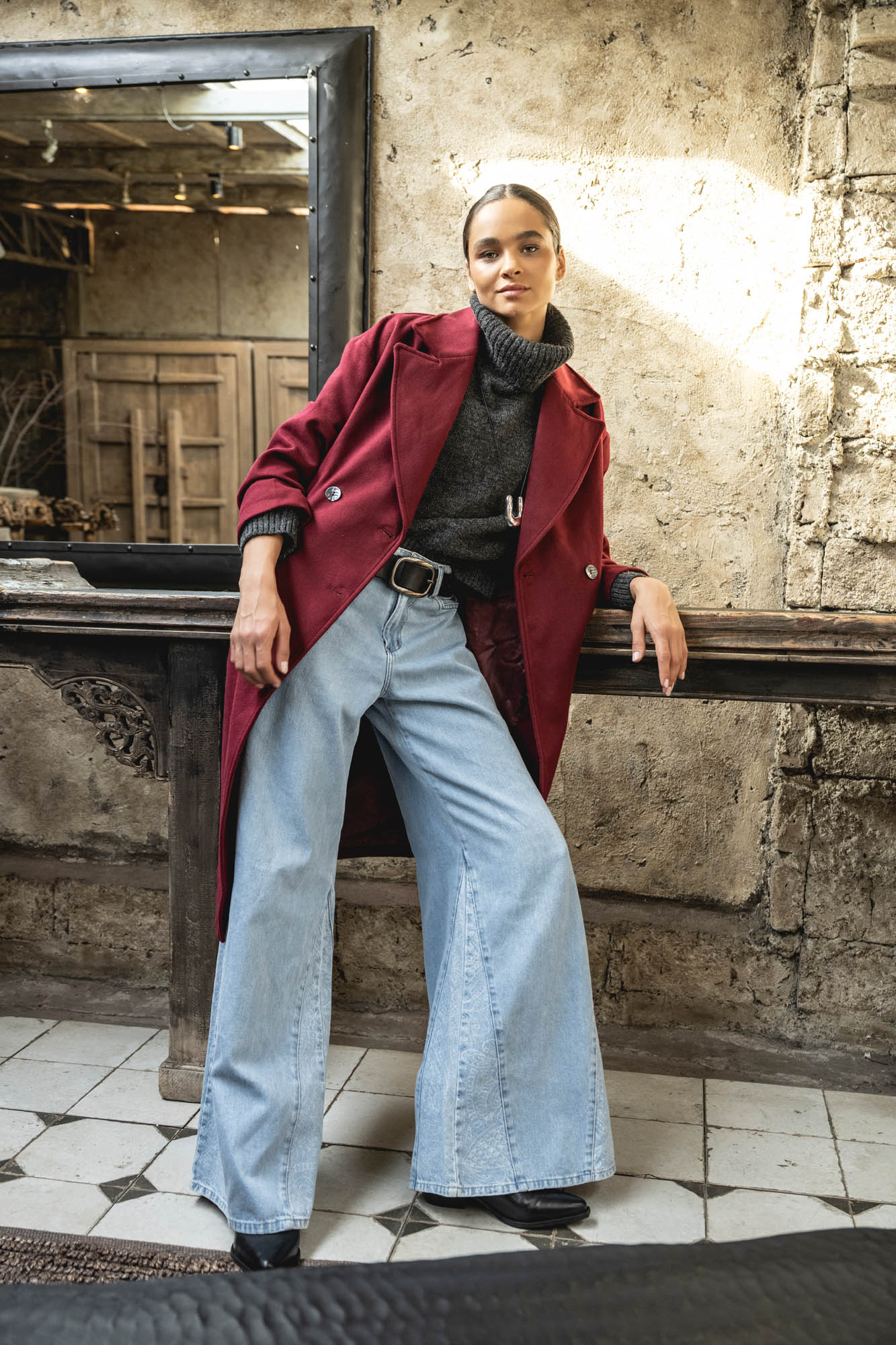 JEANS BERNARDA celeste