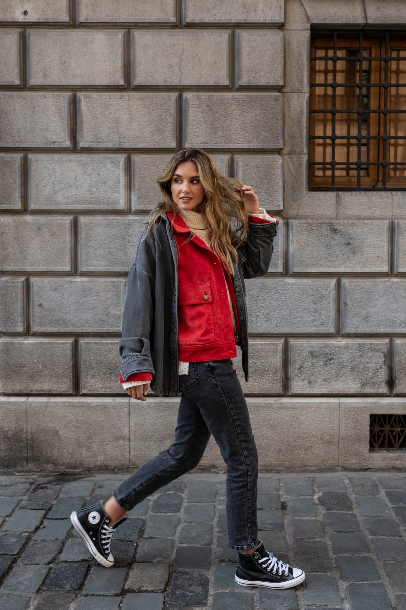 JEANS SOFIA Pitillo gris