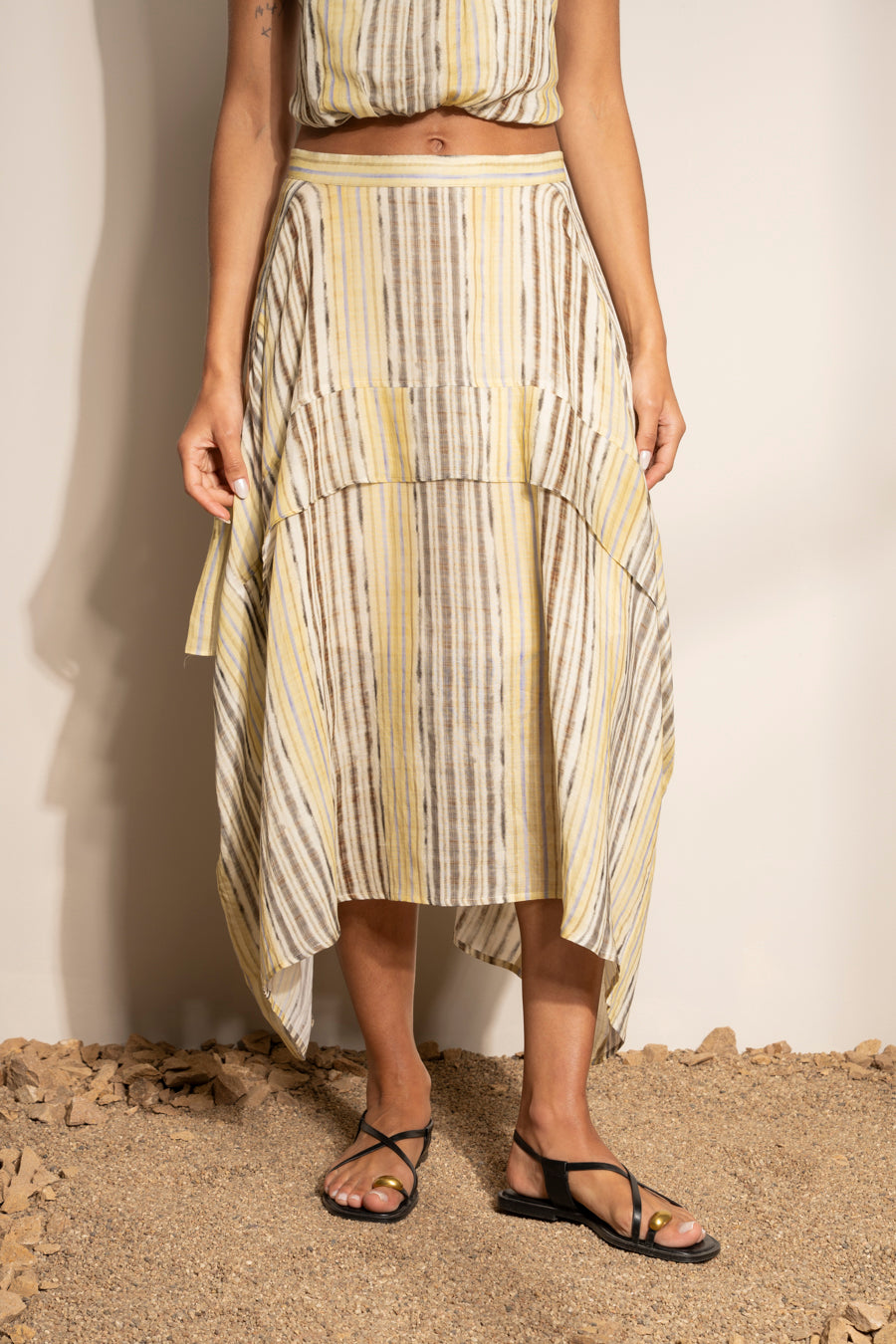 FALDA SAHARA rayas