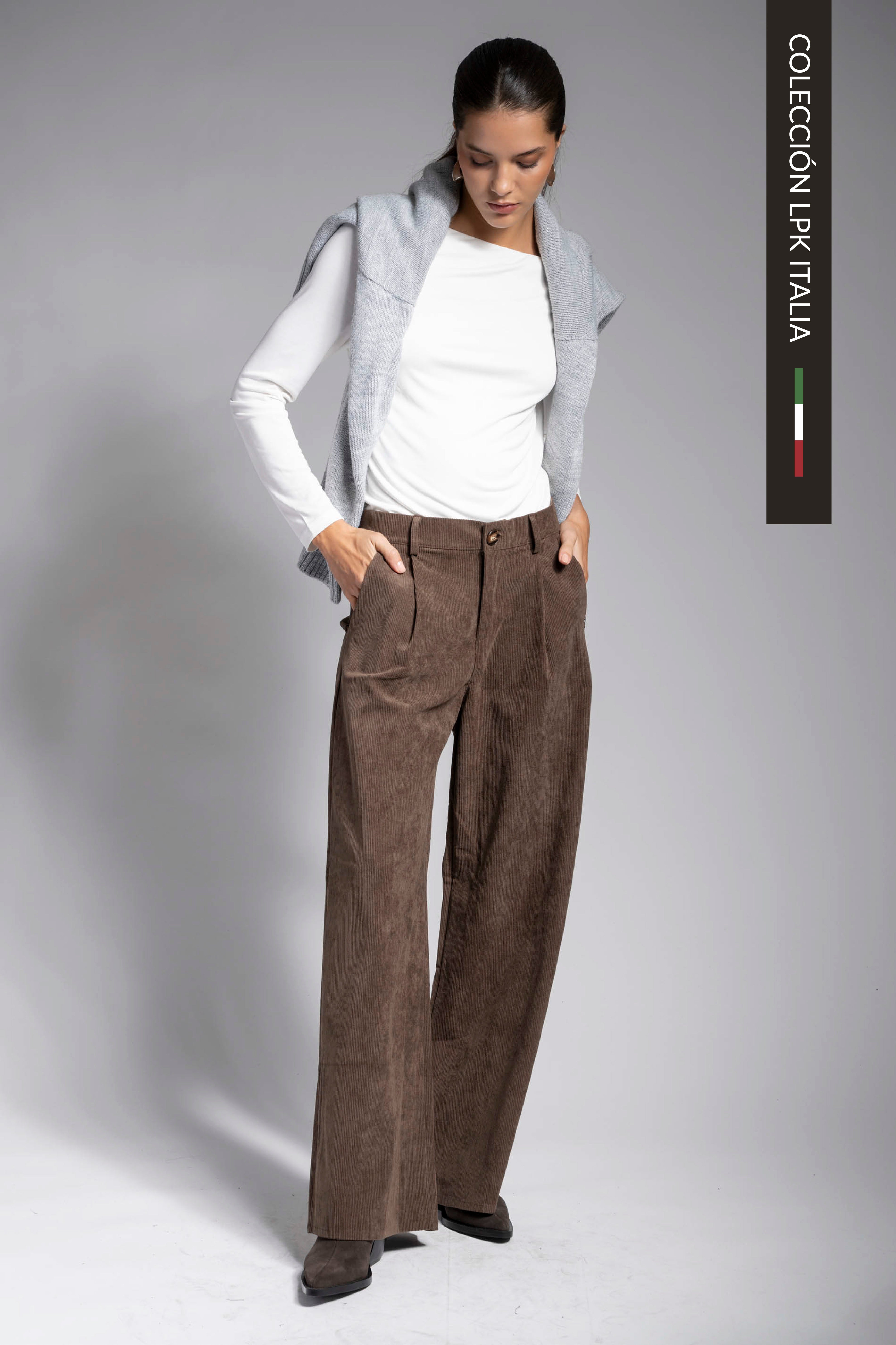 PANTALÓN VELLUTO café