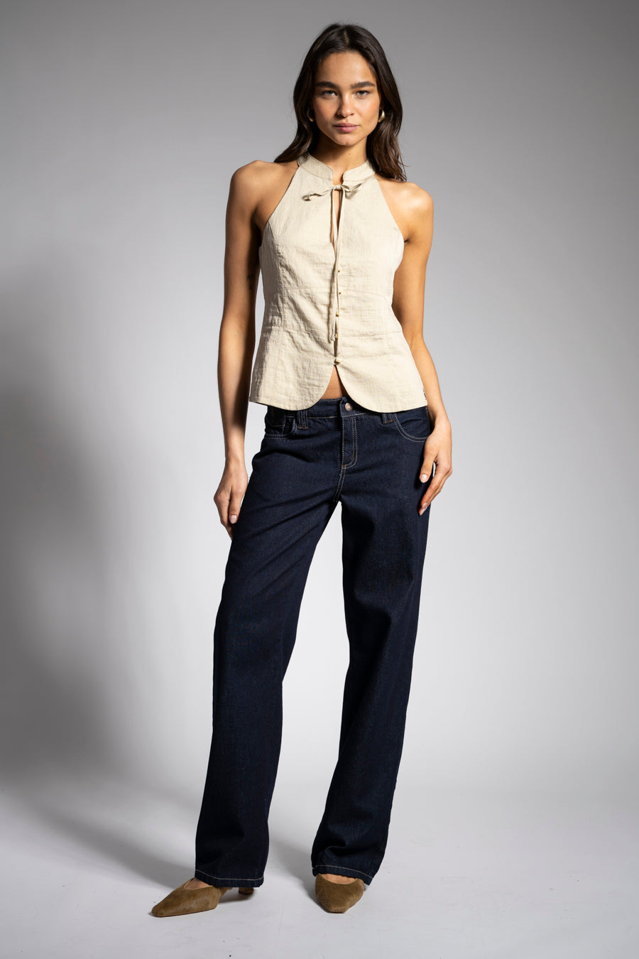JEANS MUJER RECTO IRENE TIRO BAJO azul r
