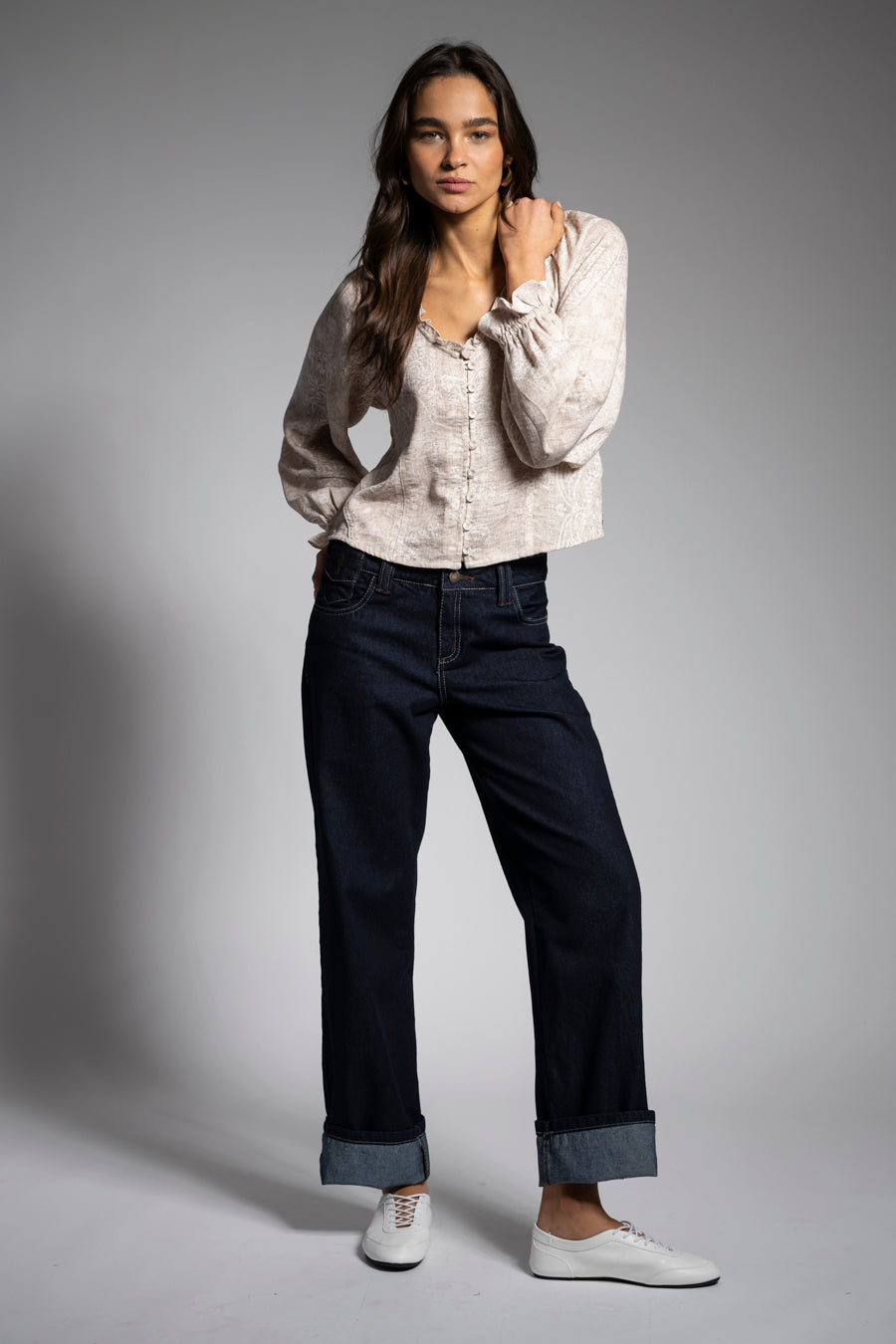 JEANS RECTO IRENE TIRO BAJO azul r