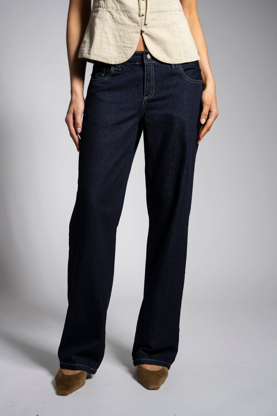 JEANS MUJER RECTO IRENE TIRO BAJO azul r