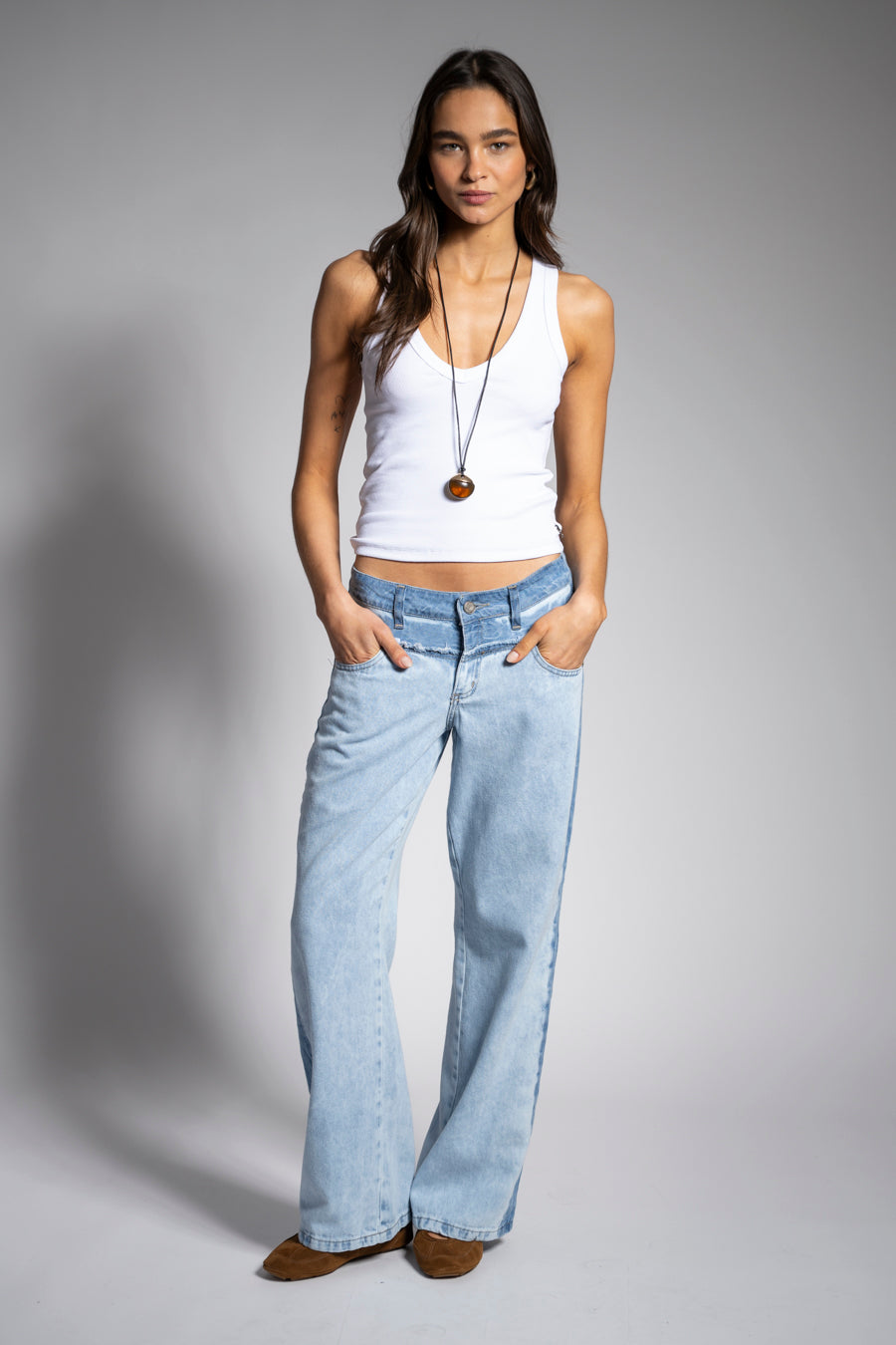 JEANS RENATA celeste