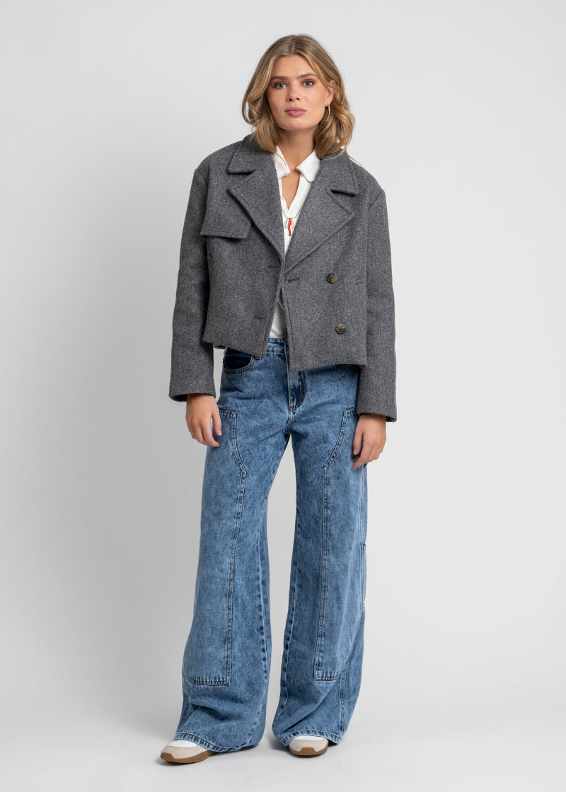 JEANS WIDE LEG TIRO ALTO ROSARIO azul