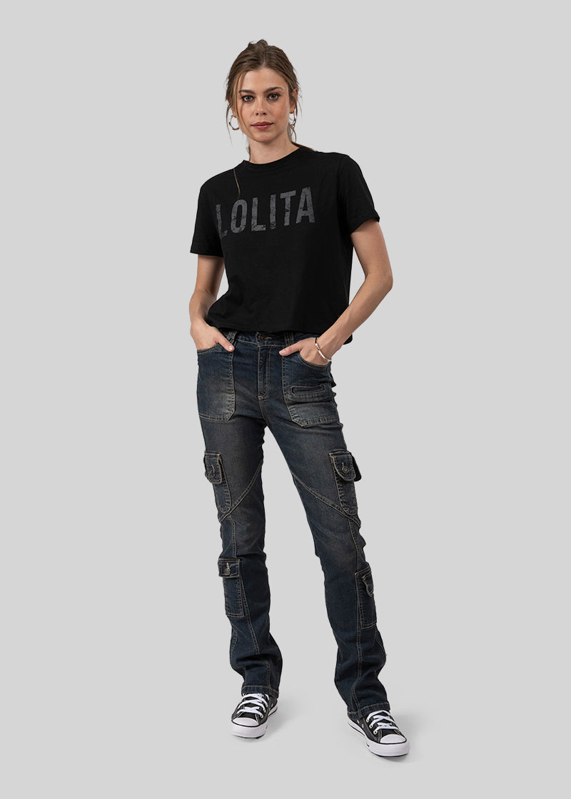 JEANS IGNACIA Pitillo azul