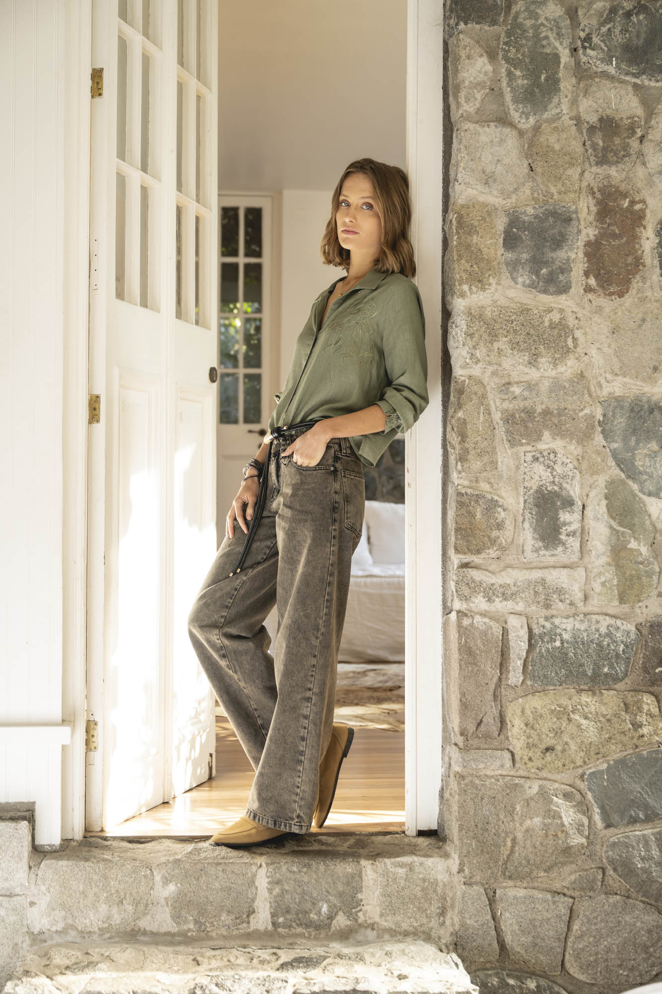 JEANS WIDE LEG TIRO MEDIO JAVIERA marengo