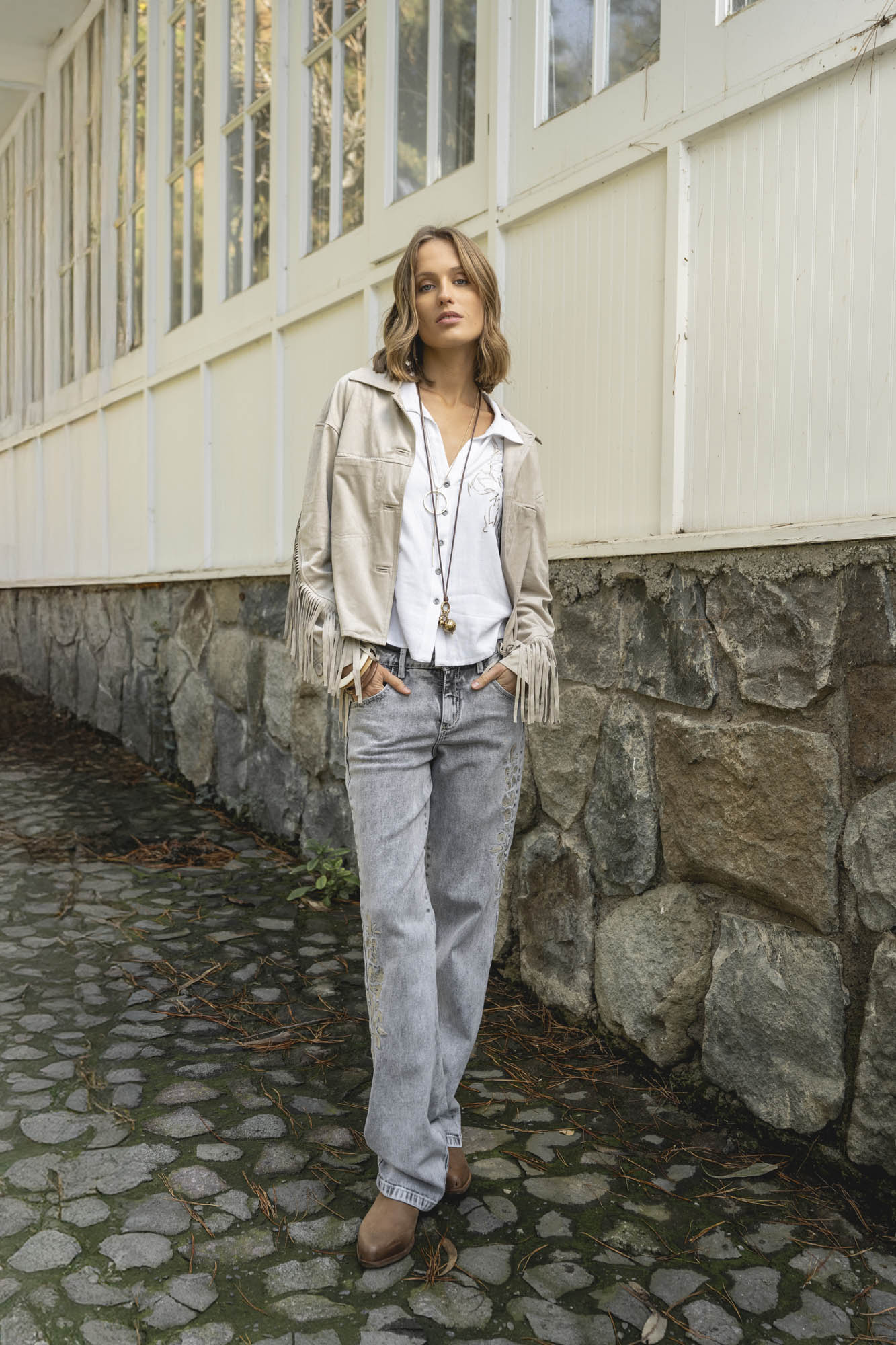 JEANS AMPARO gris oscuro