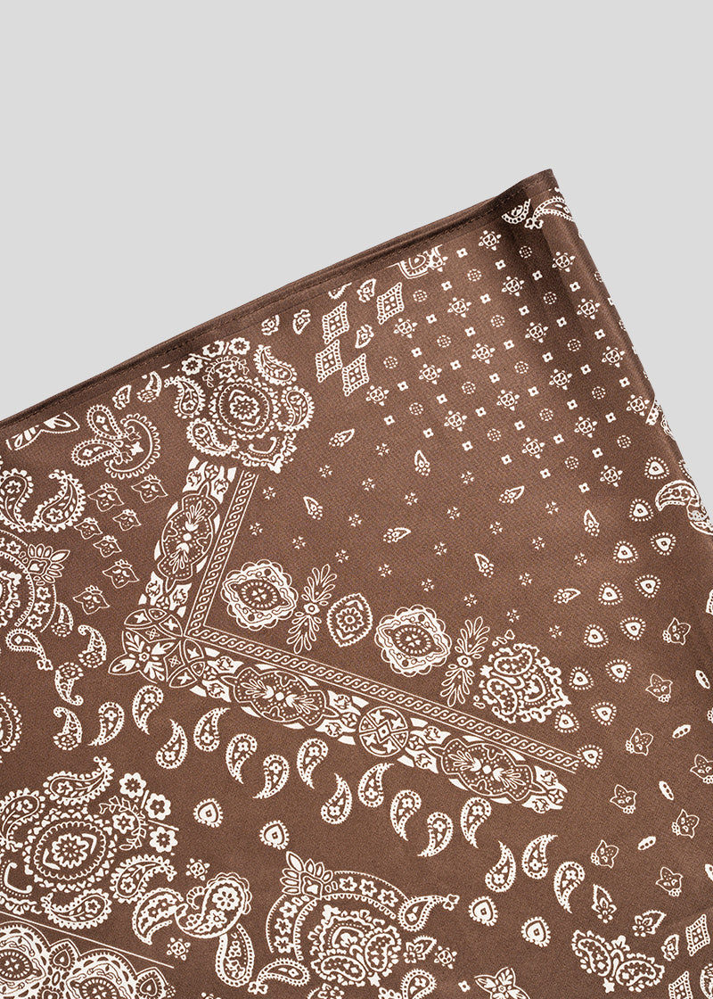 PAÑUELO PAISLEY café