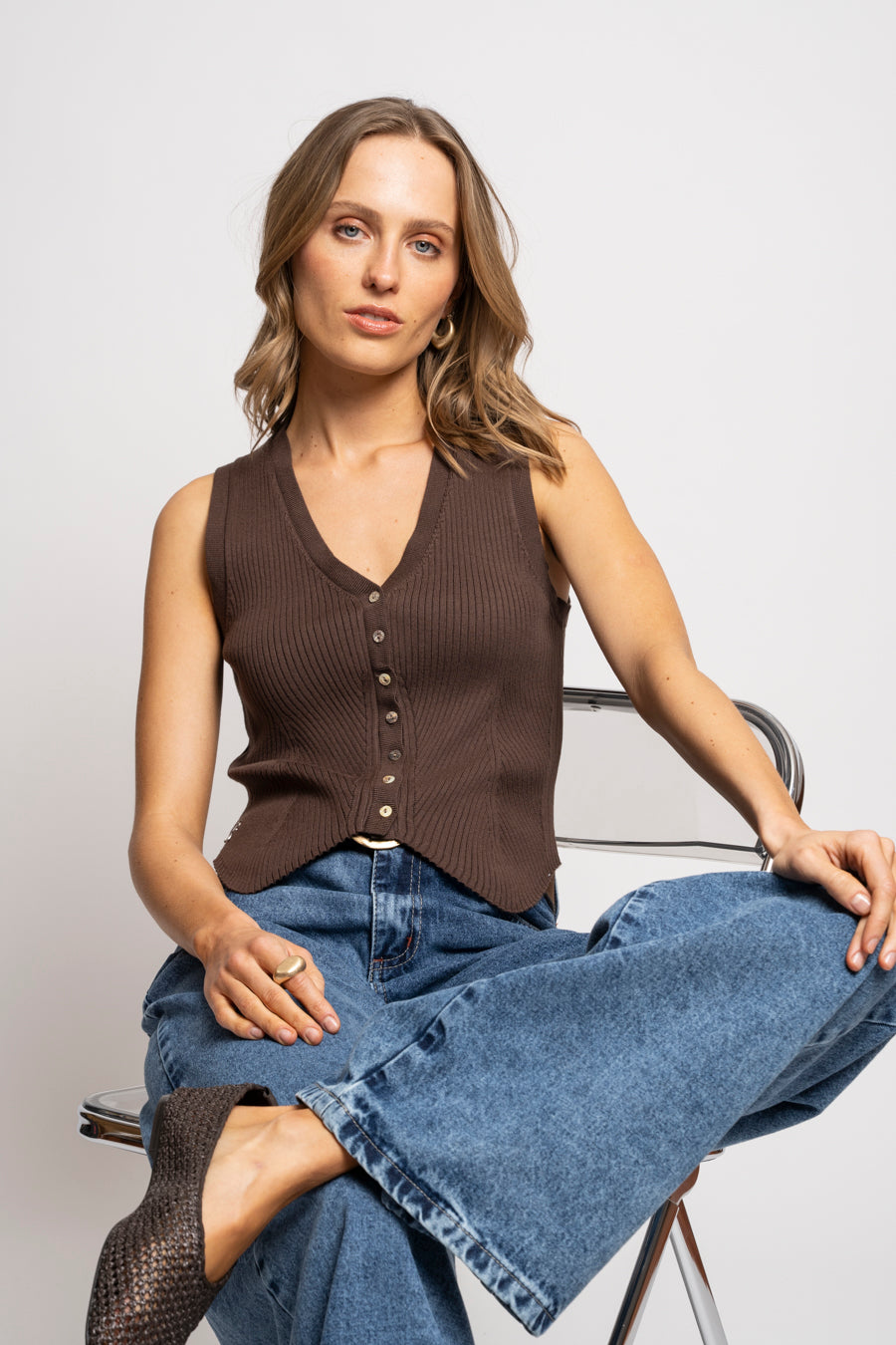 POLERA GRETA café