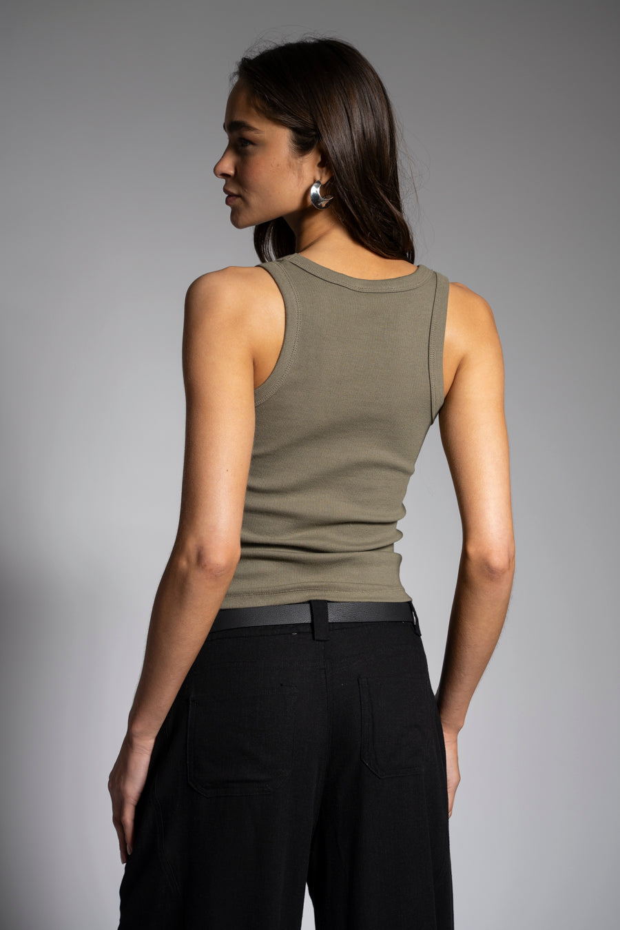 POLERA MARU V verde militar