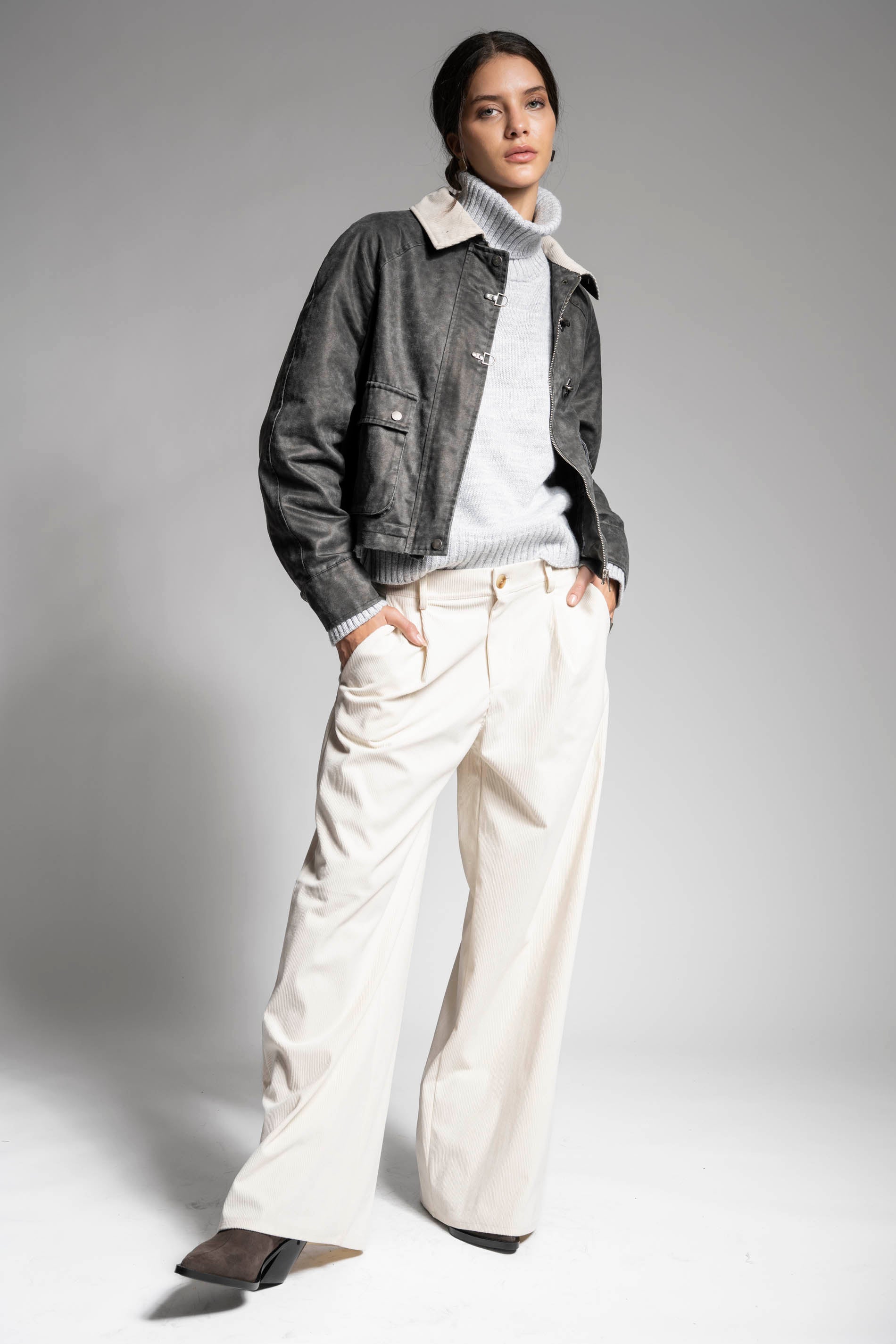 PANTALÓN VELLUTO crudo