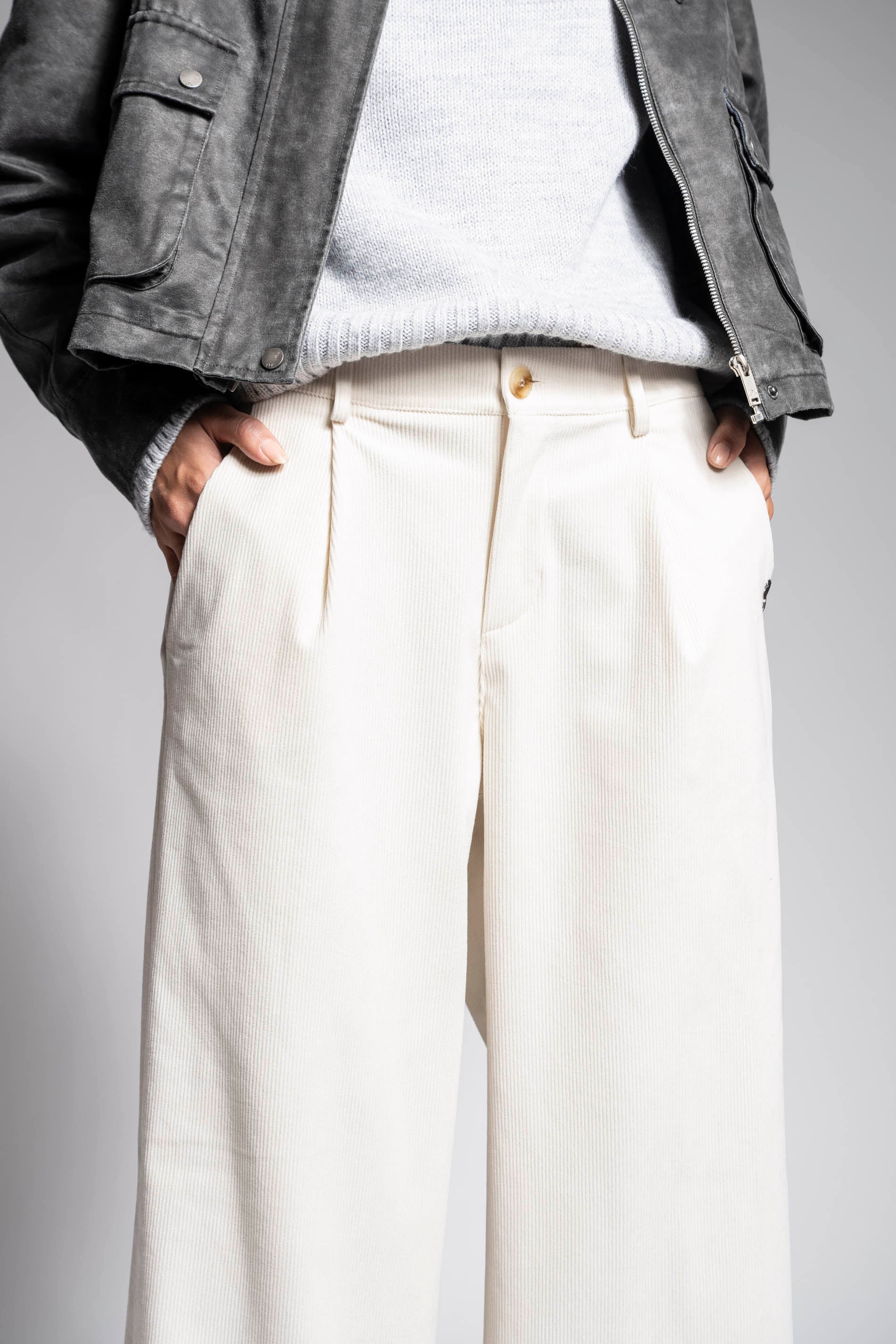 PANTALÓN VELLUTO crudo
