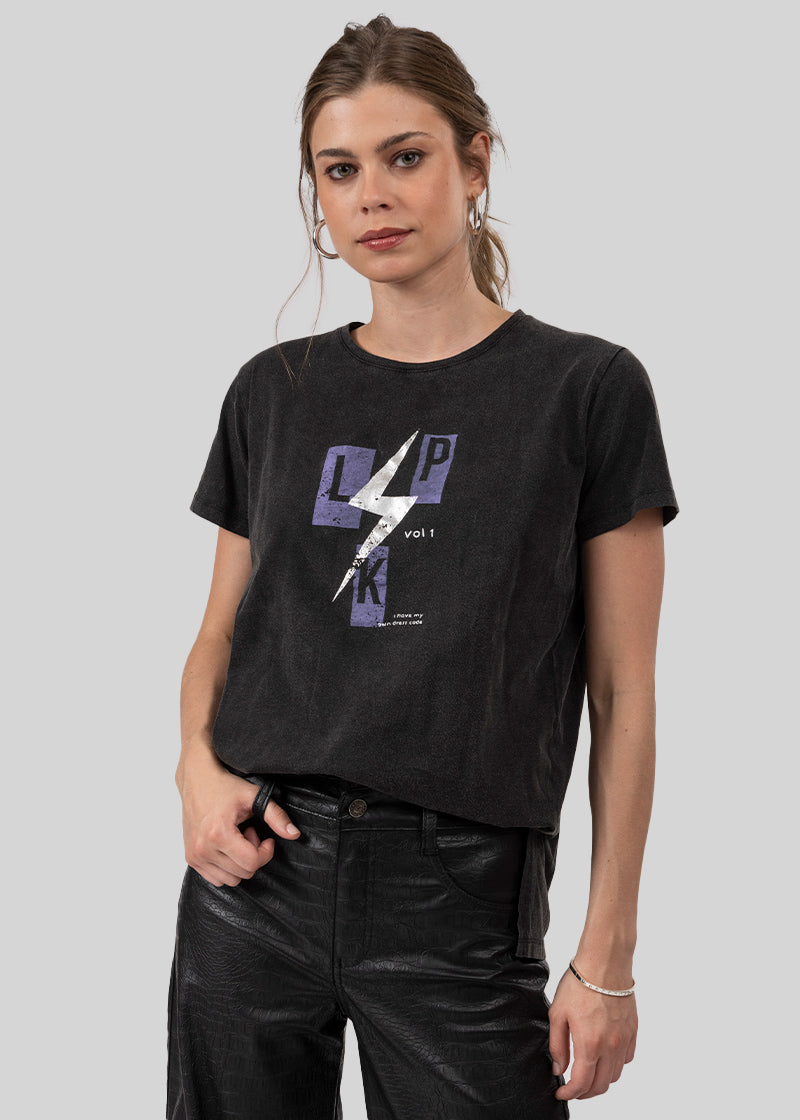 POLERA RAYO grafito