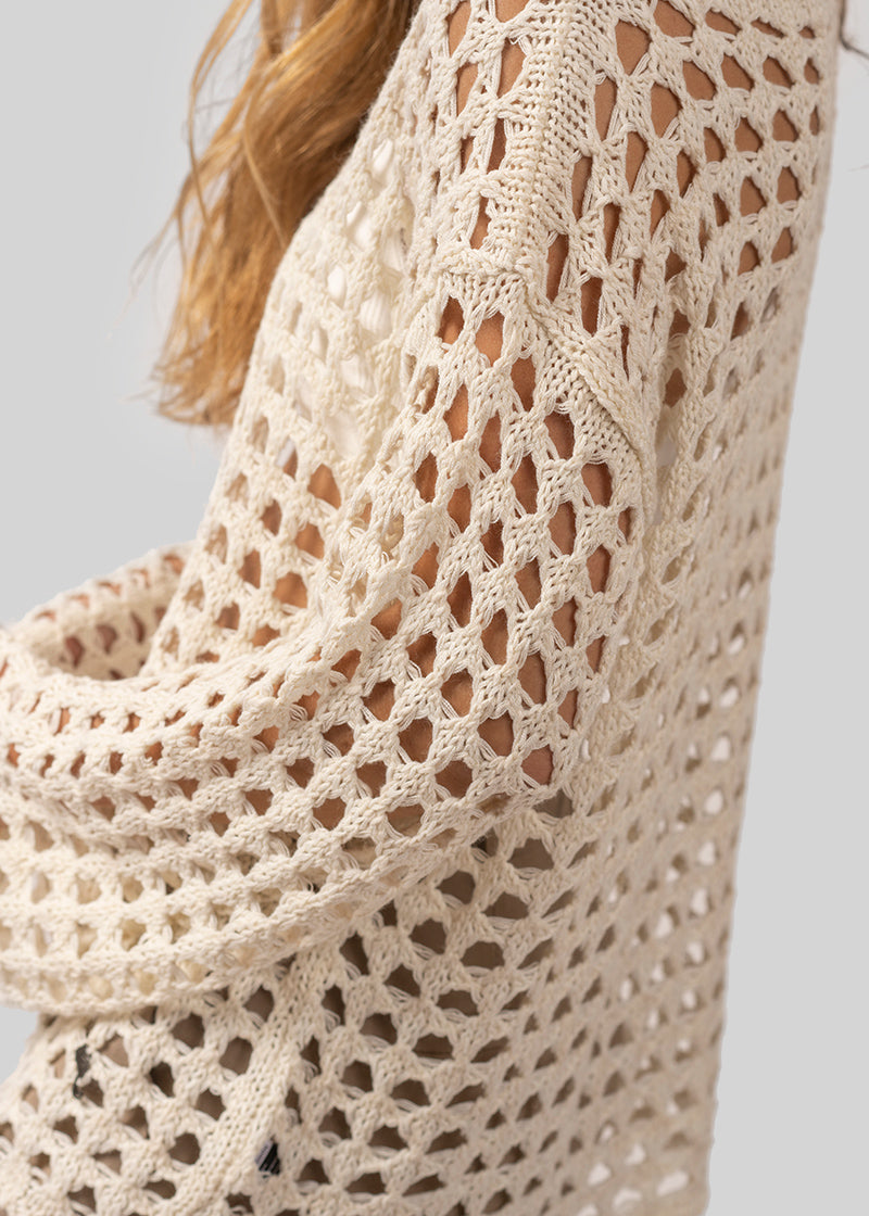 CHALECO PAZ calado crudo