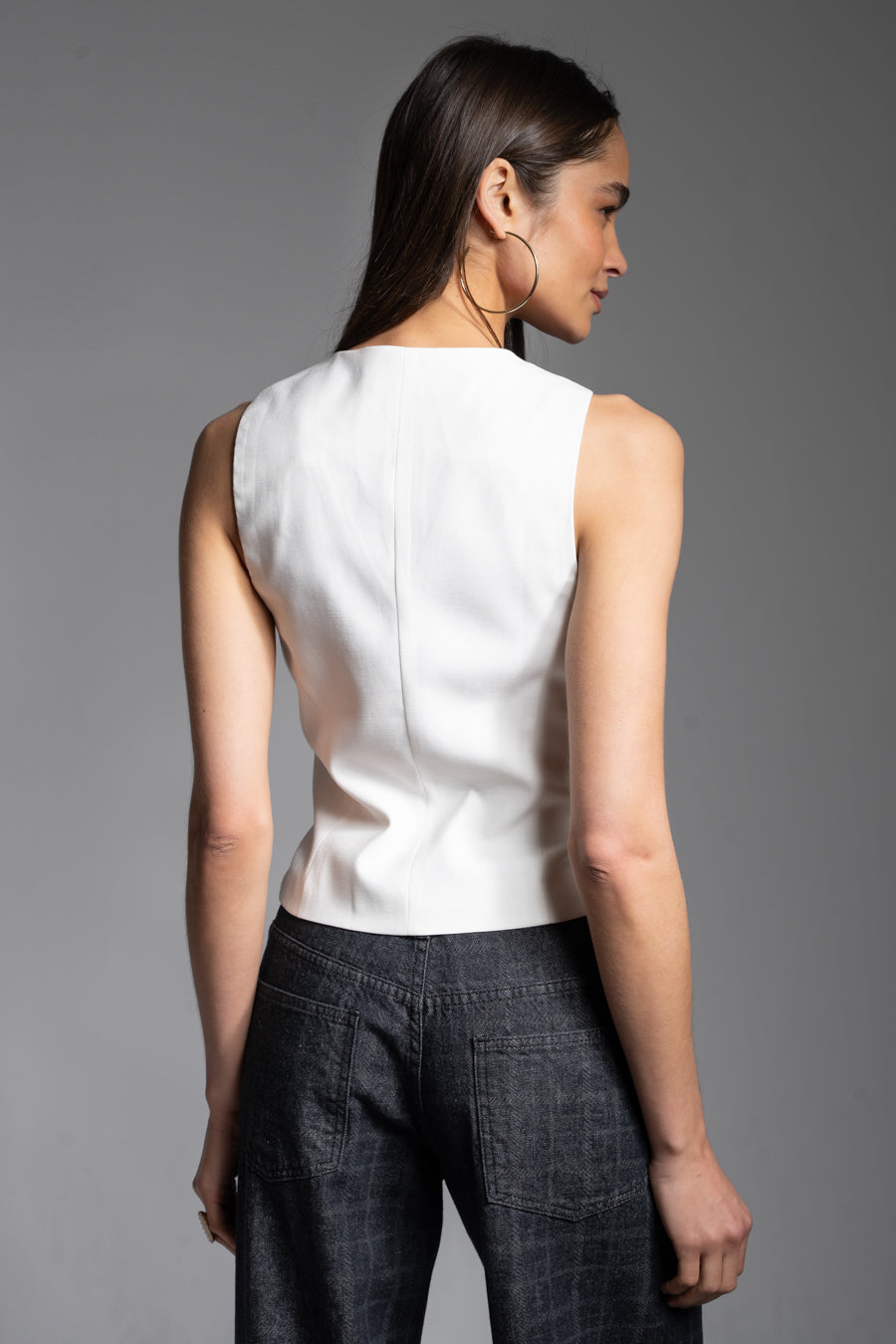 VEST CLEMENTINE blanco