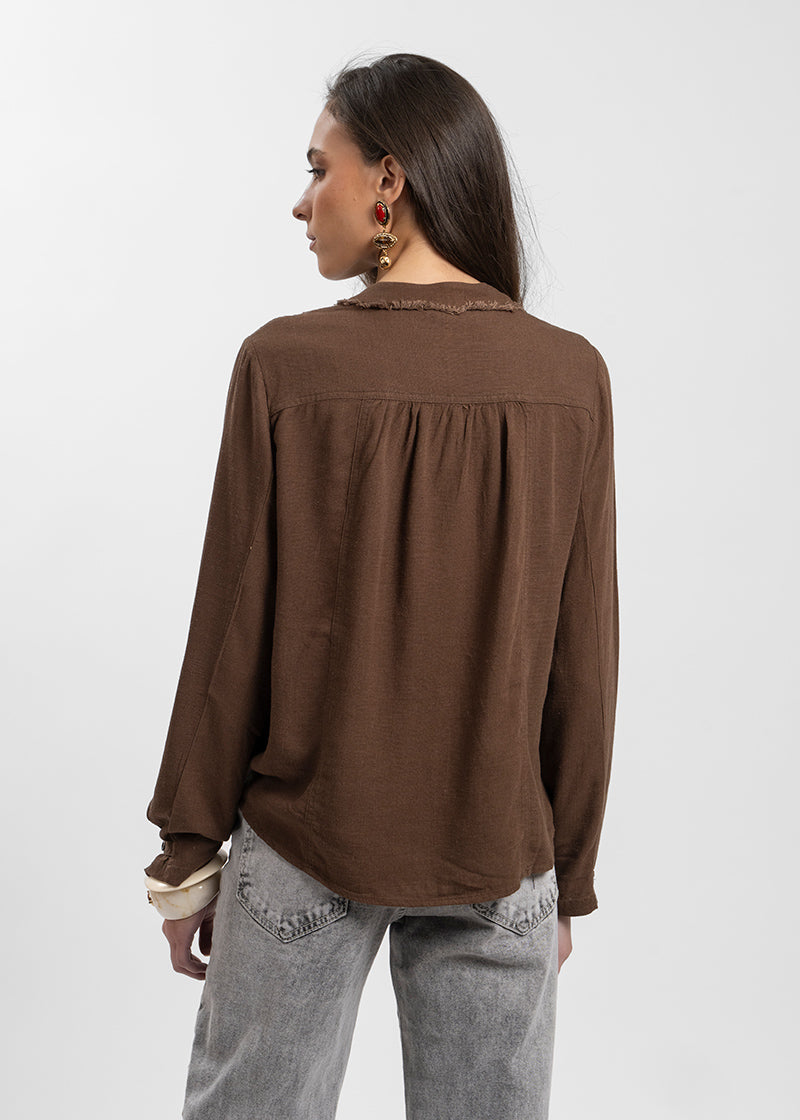 BLUSA ELENA café