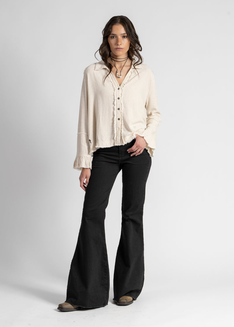 BLUSA SOLE Lino arena