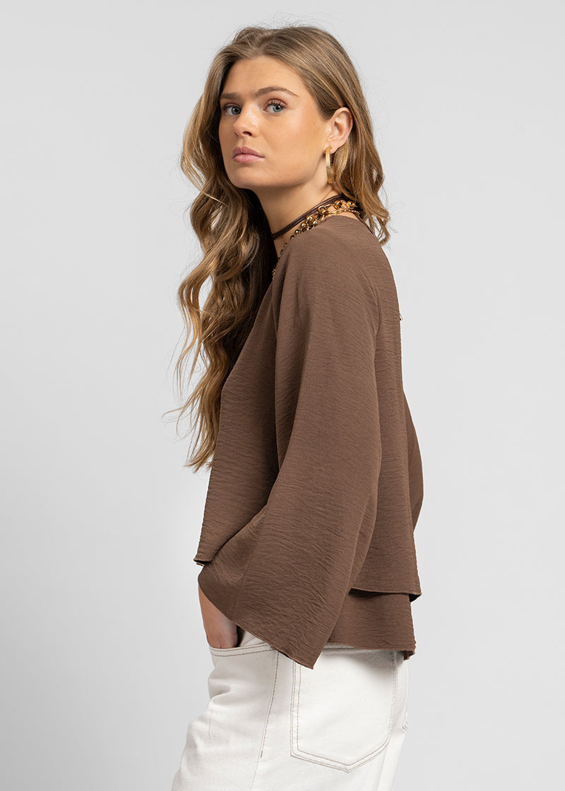 BLUSA ADRIANA café