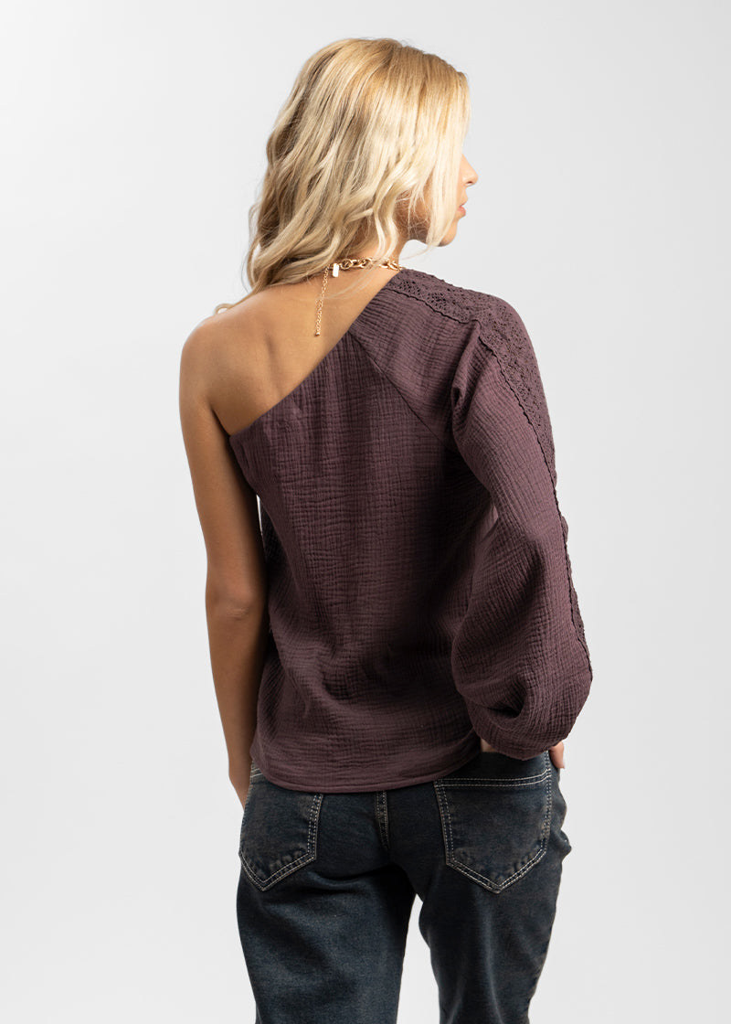 BLUSA AIDA chocolate