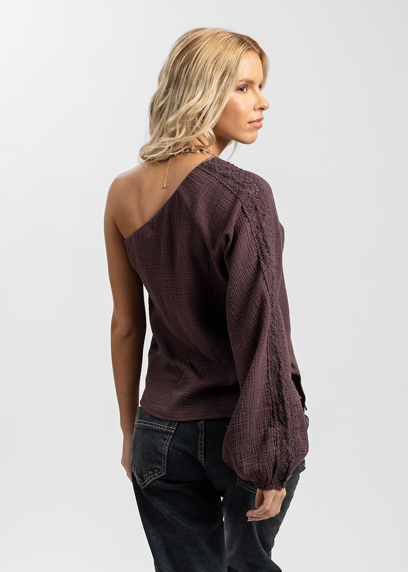 BLUSA AIDA chocolate
