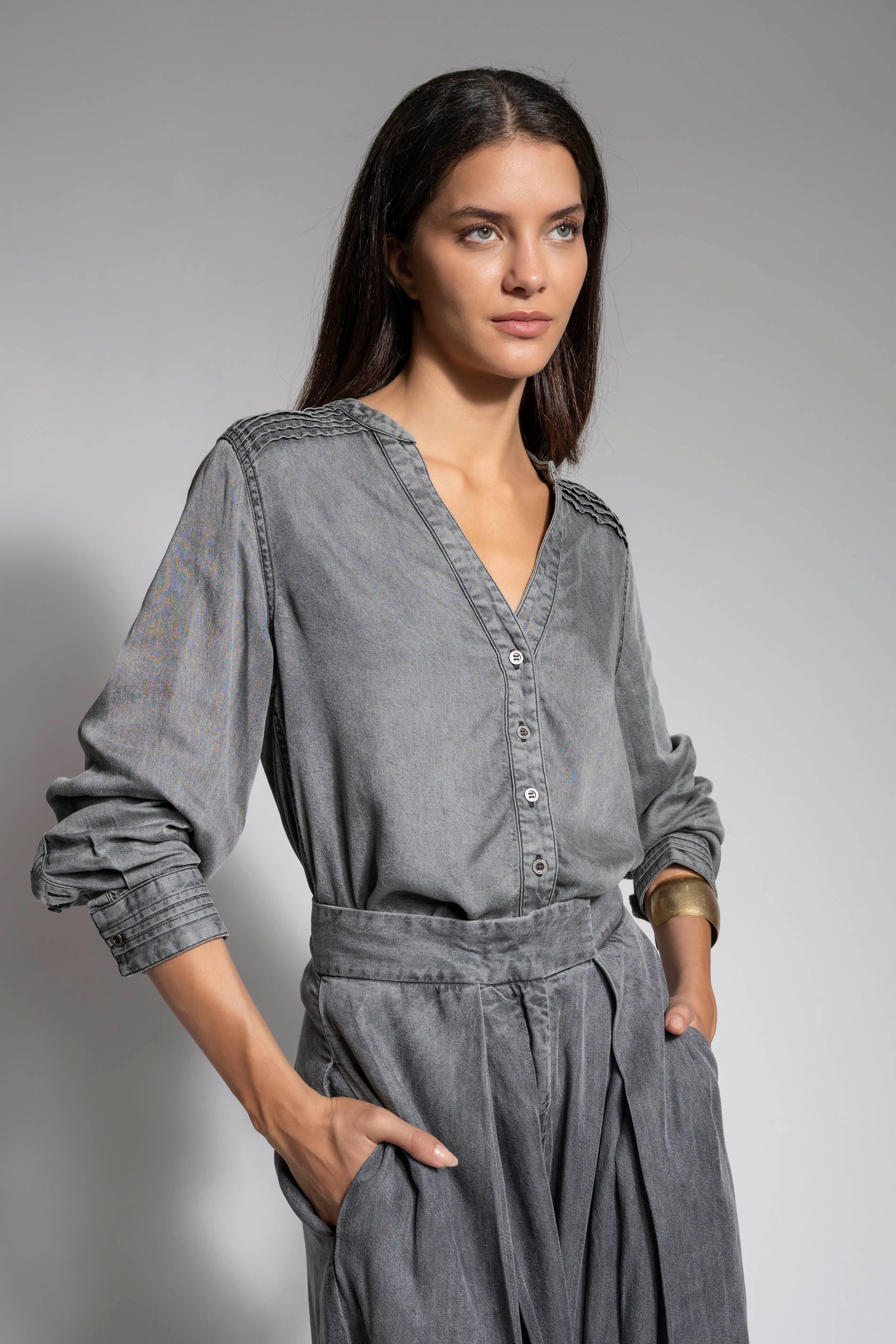 BLUSA EDIE grafito