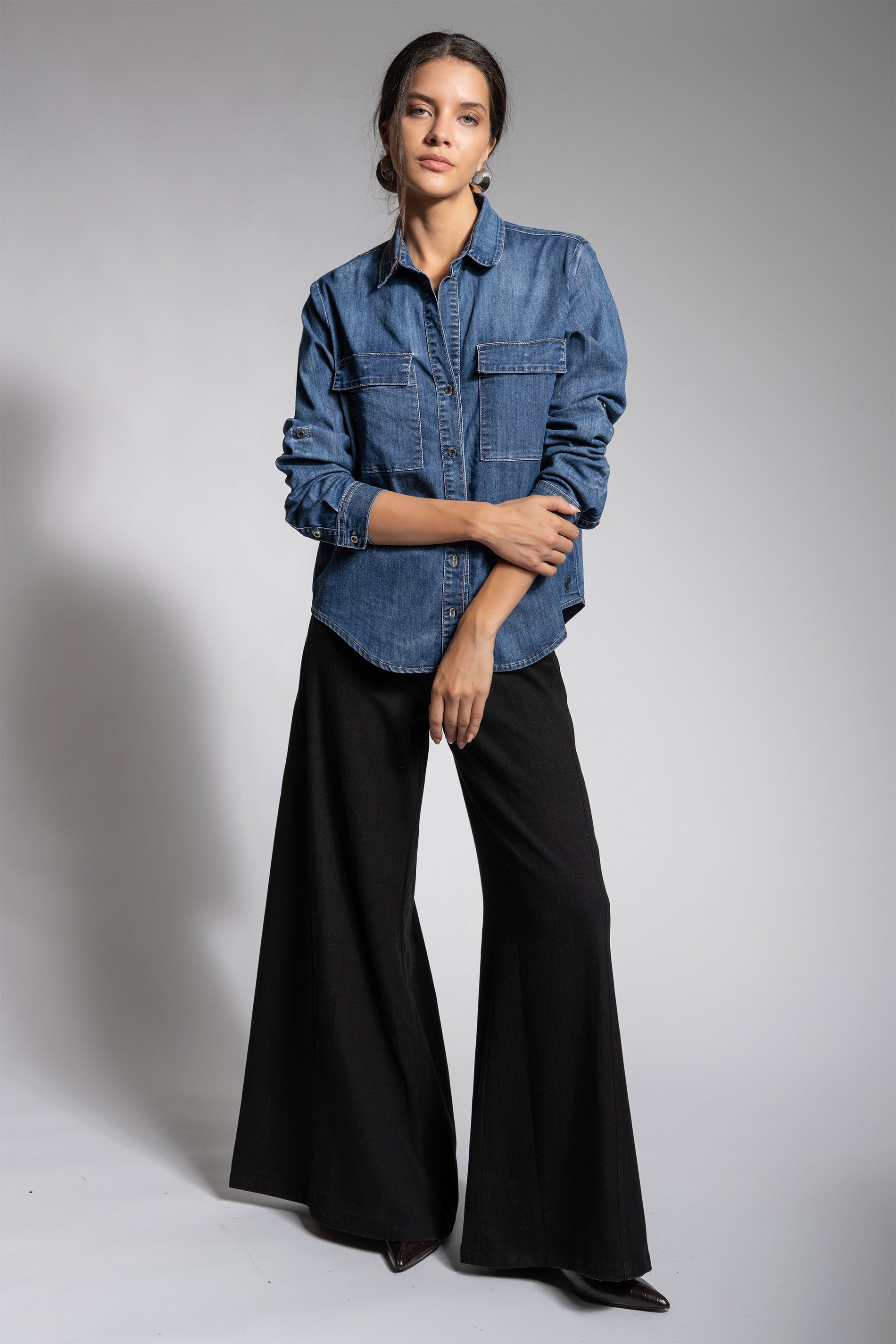 BLUSA OLIMPIA denim