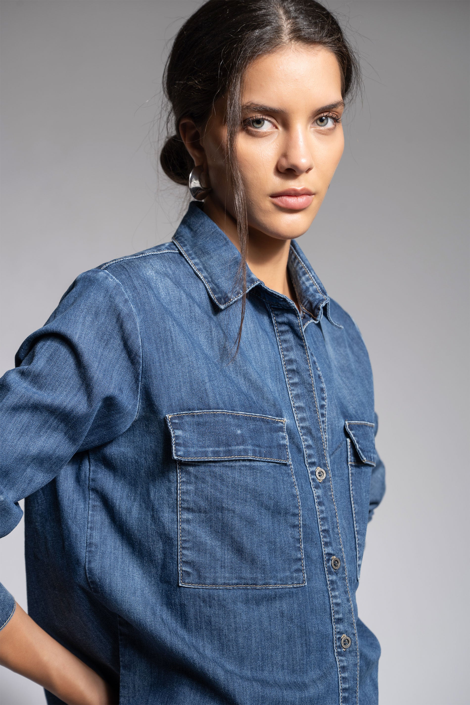 BLUSA OLIMPIA denim