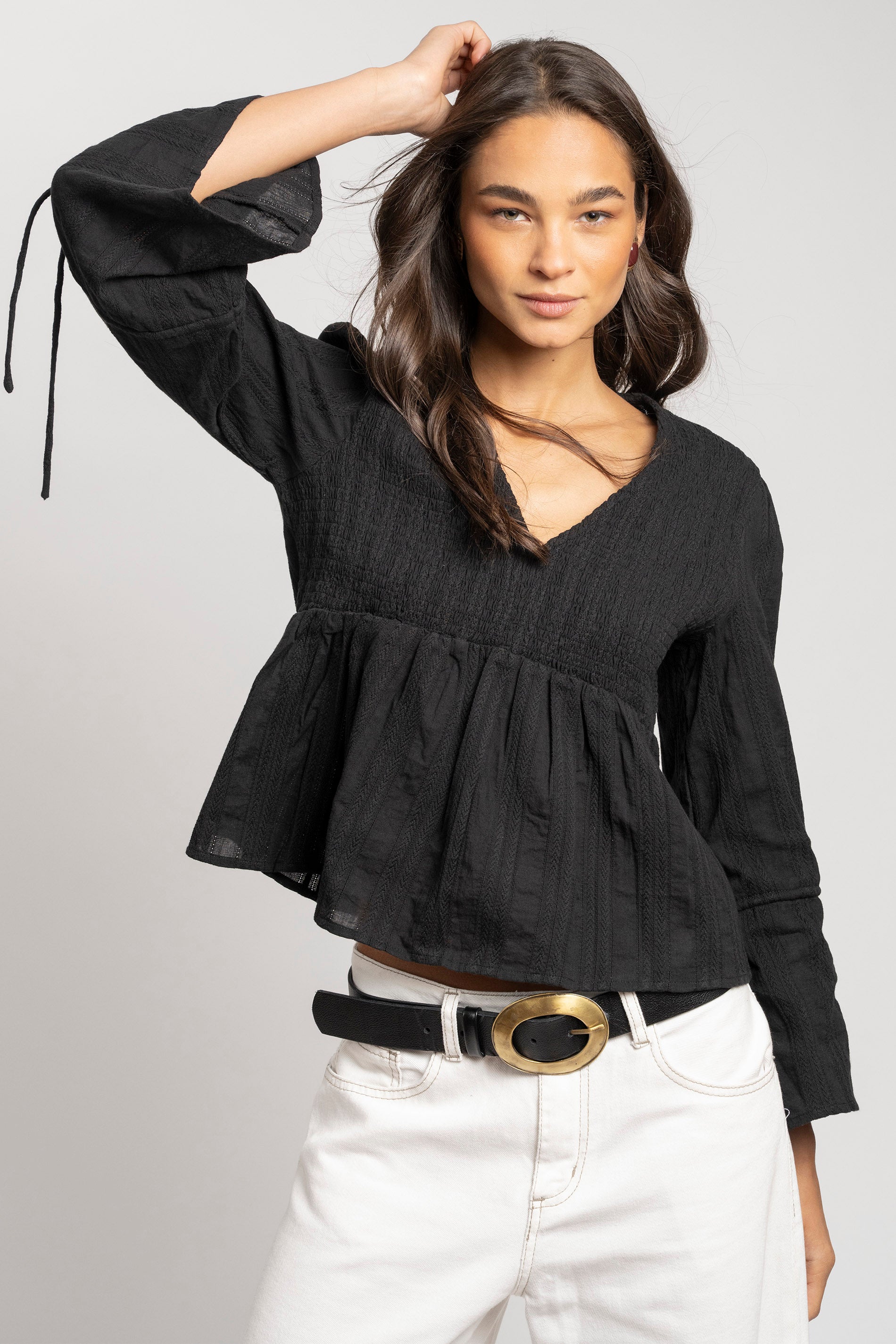 BLUSA ROSA negro