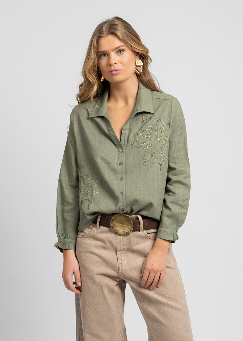 BLUSA ROSARIO verde