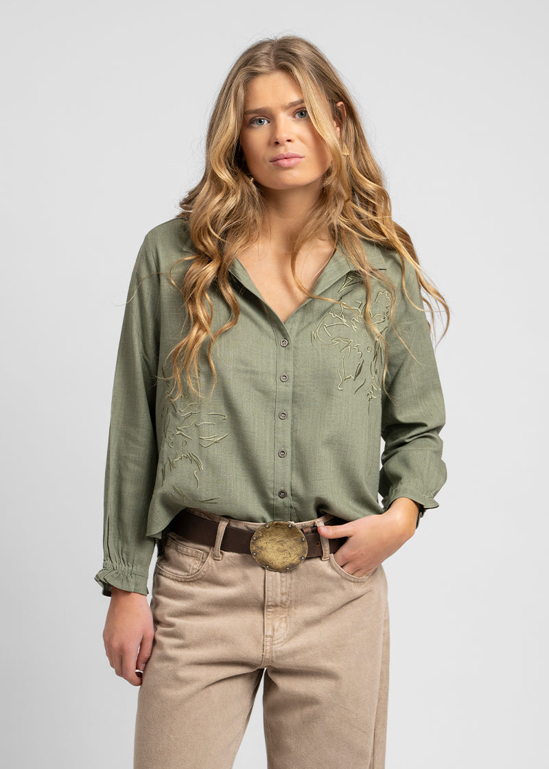 BLUSA ROSARIO verde