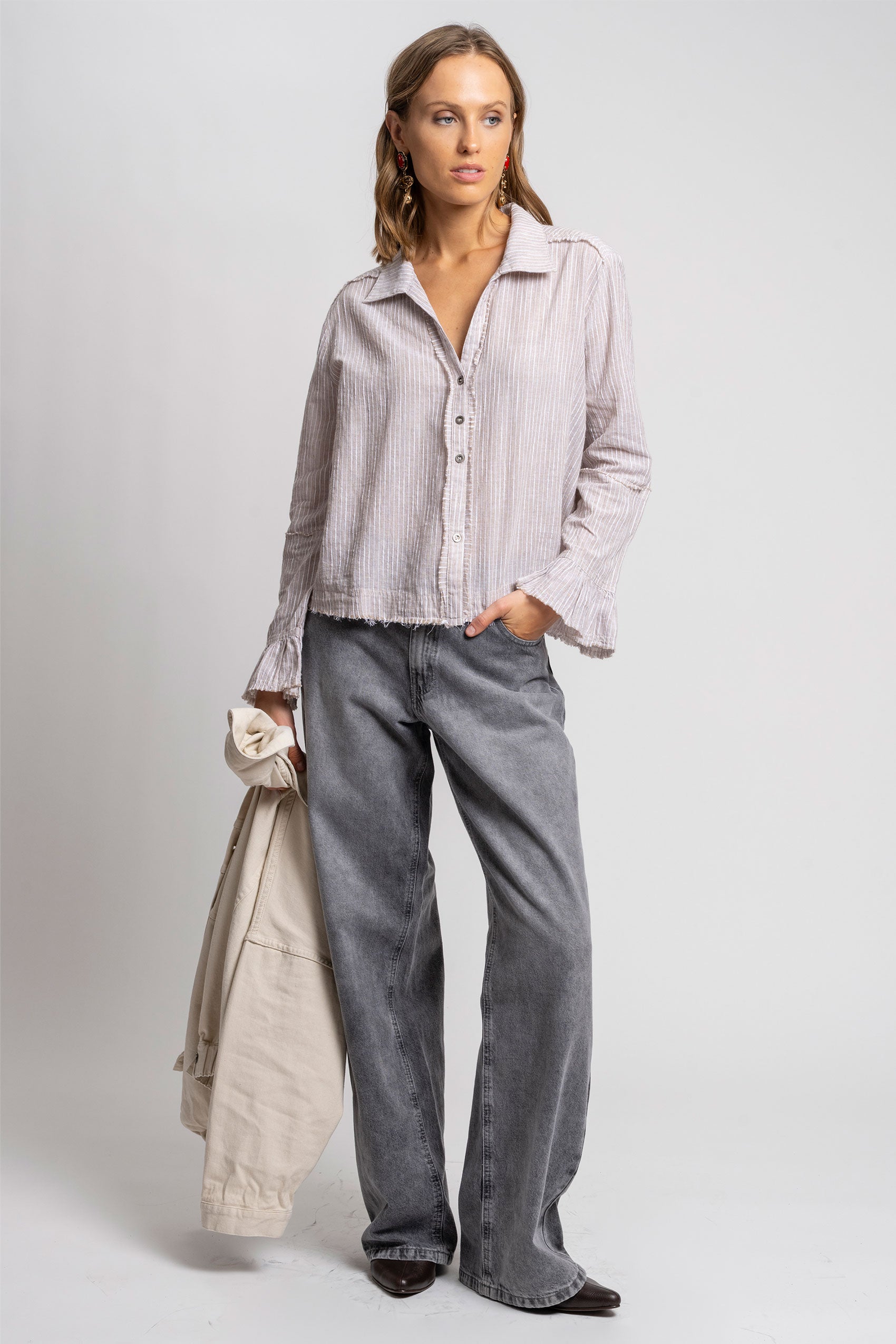 BLUSA SOLE R café