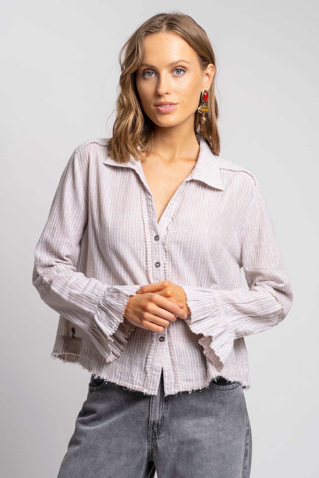 BLUSA SOLE R café