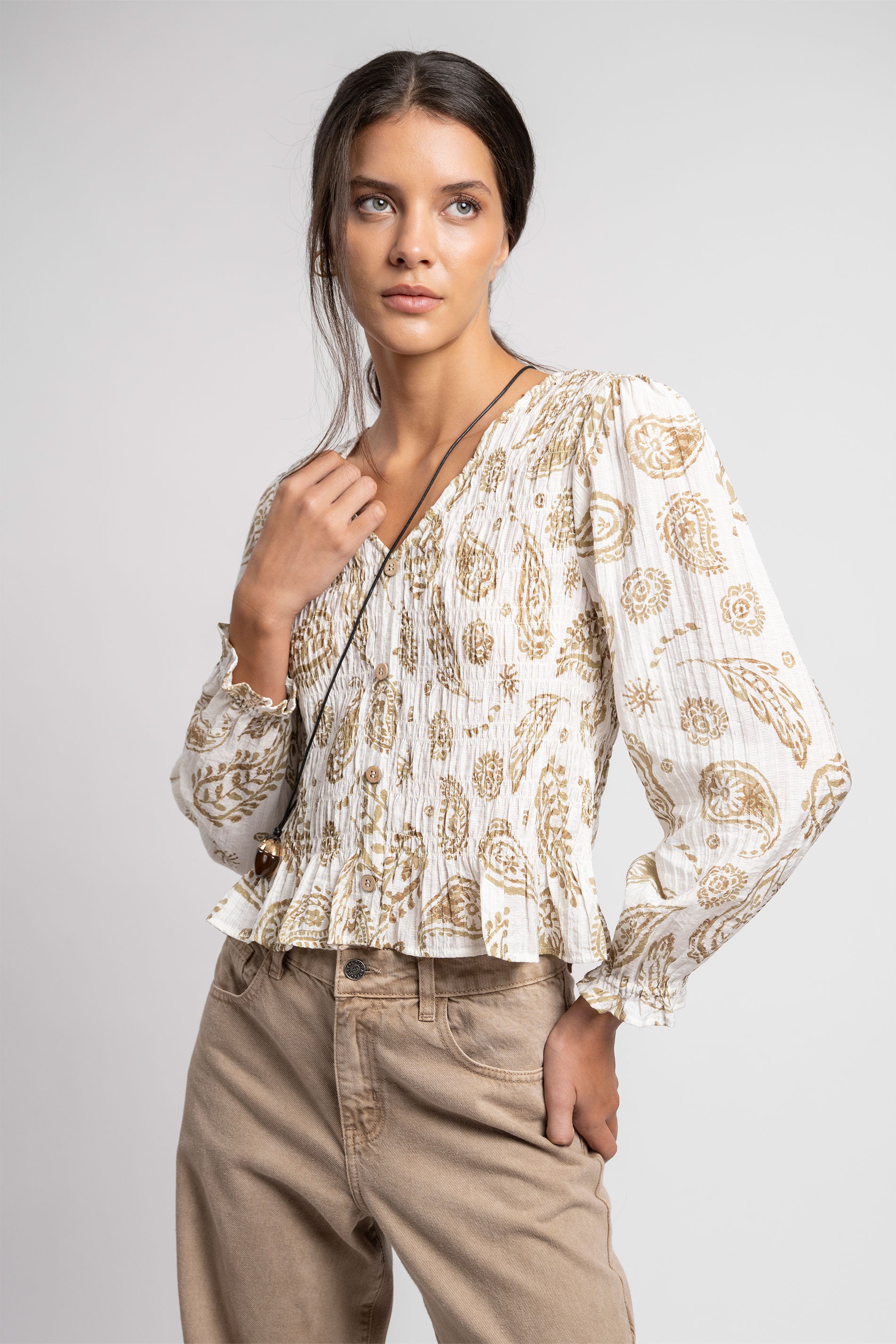 BLUSA VALENTINA P beige
