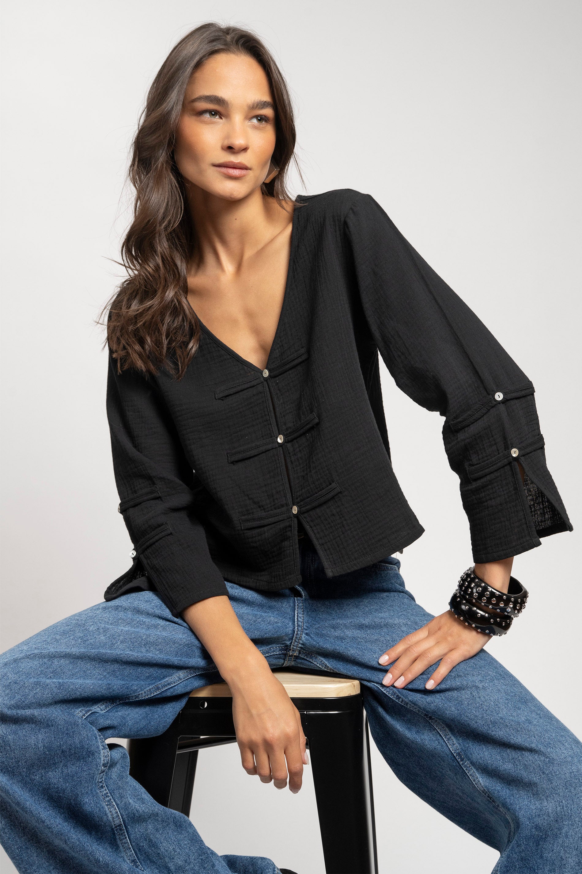 BLUSA YARA negro