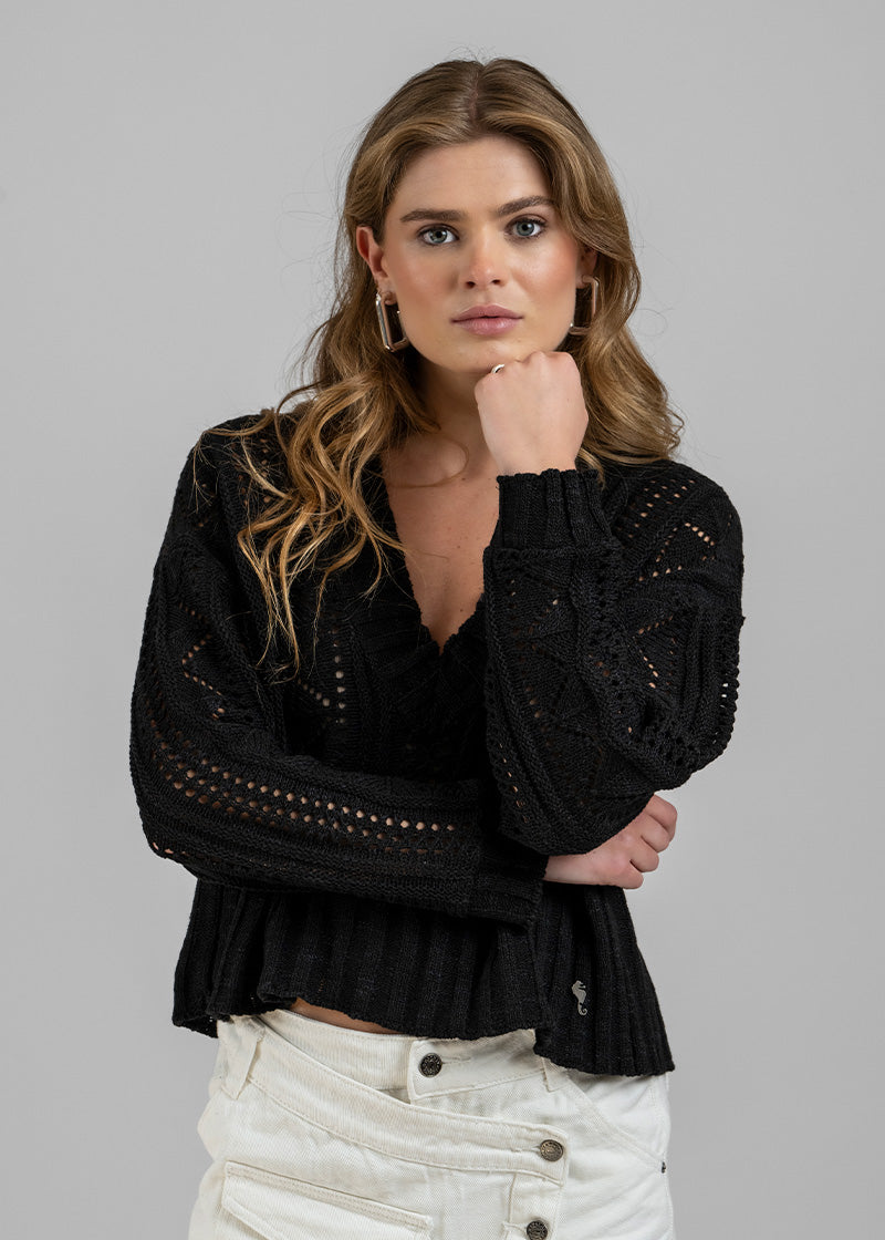 CHALECO BURGOS negro