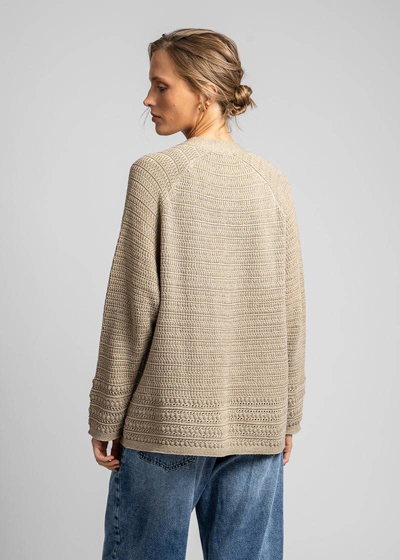 CHALECO CASCAS beige
