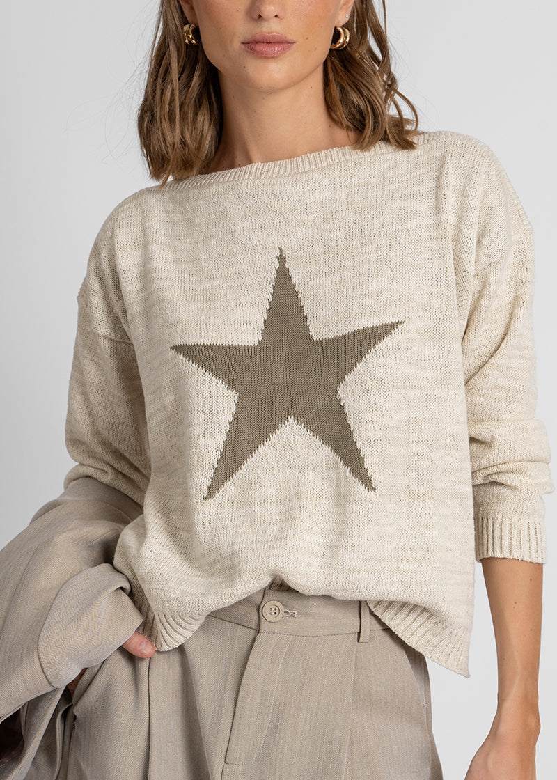 CHALECO ESTRELLA crudo