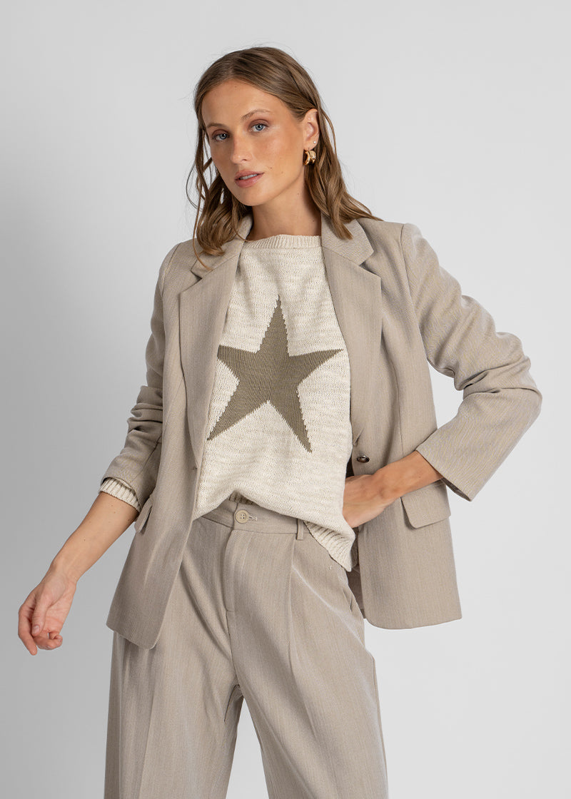 CHALECO ESTRELLA crudo